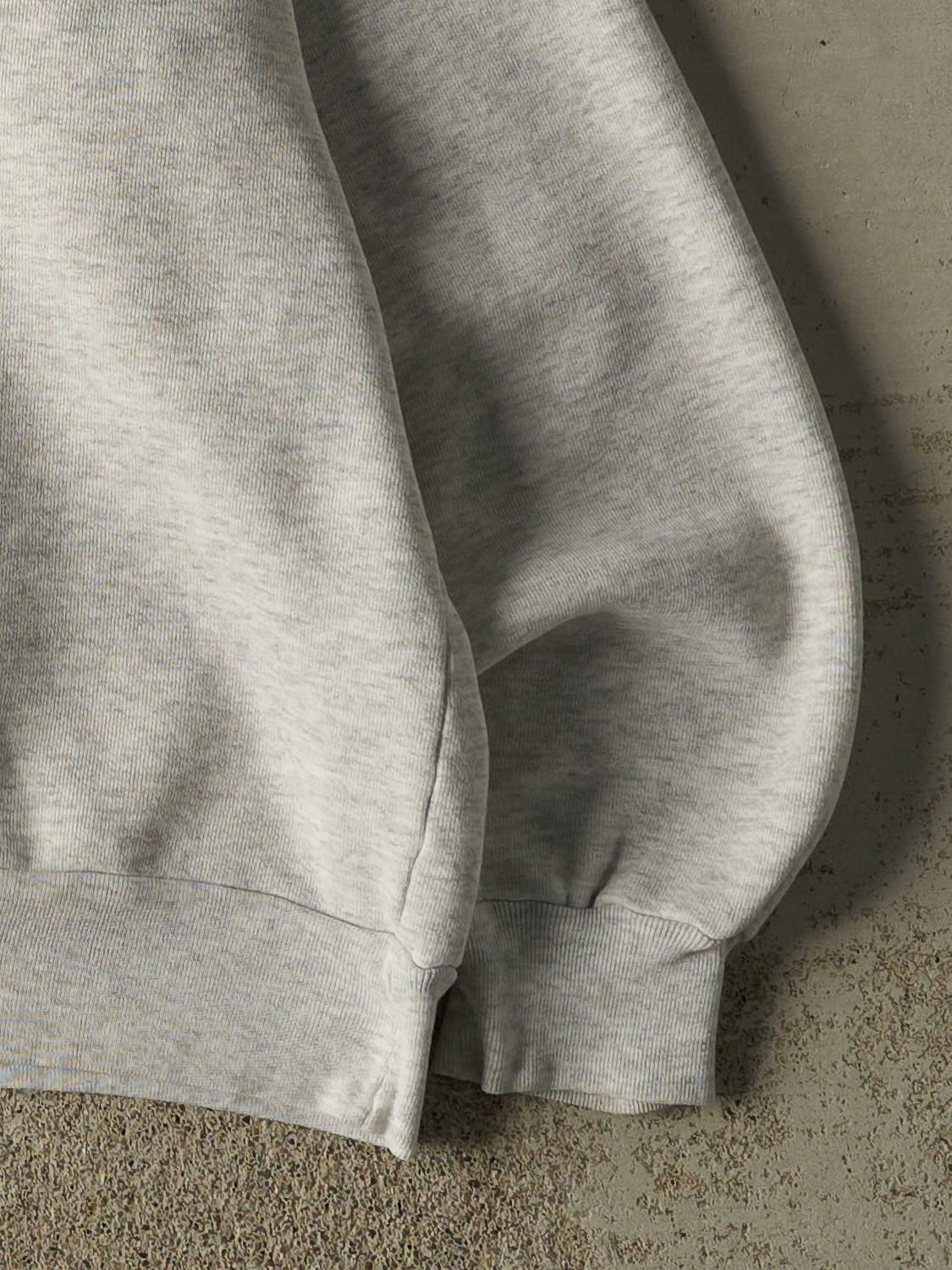 Vintage 90s Heather Grey Green Bay Packers Embroidered Turtleneck Crewneck (L)