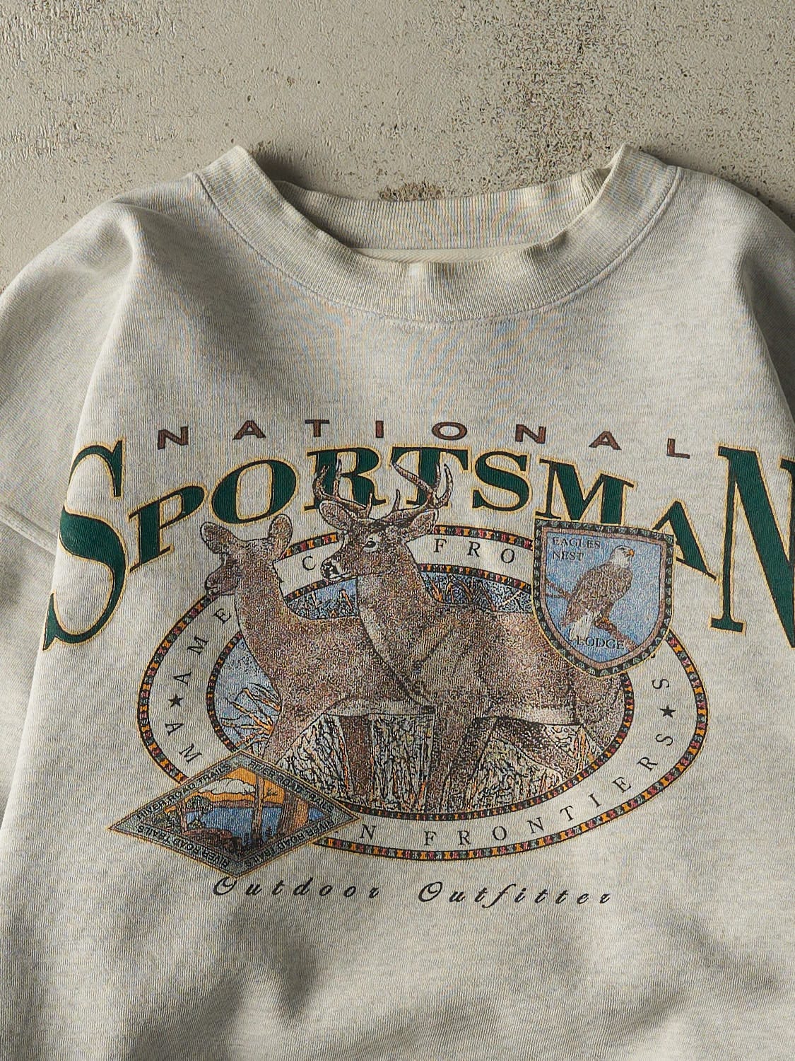 Vintage 90s Heather Grey Sportsman Crewneck (M/L)