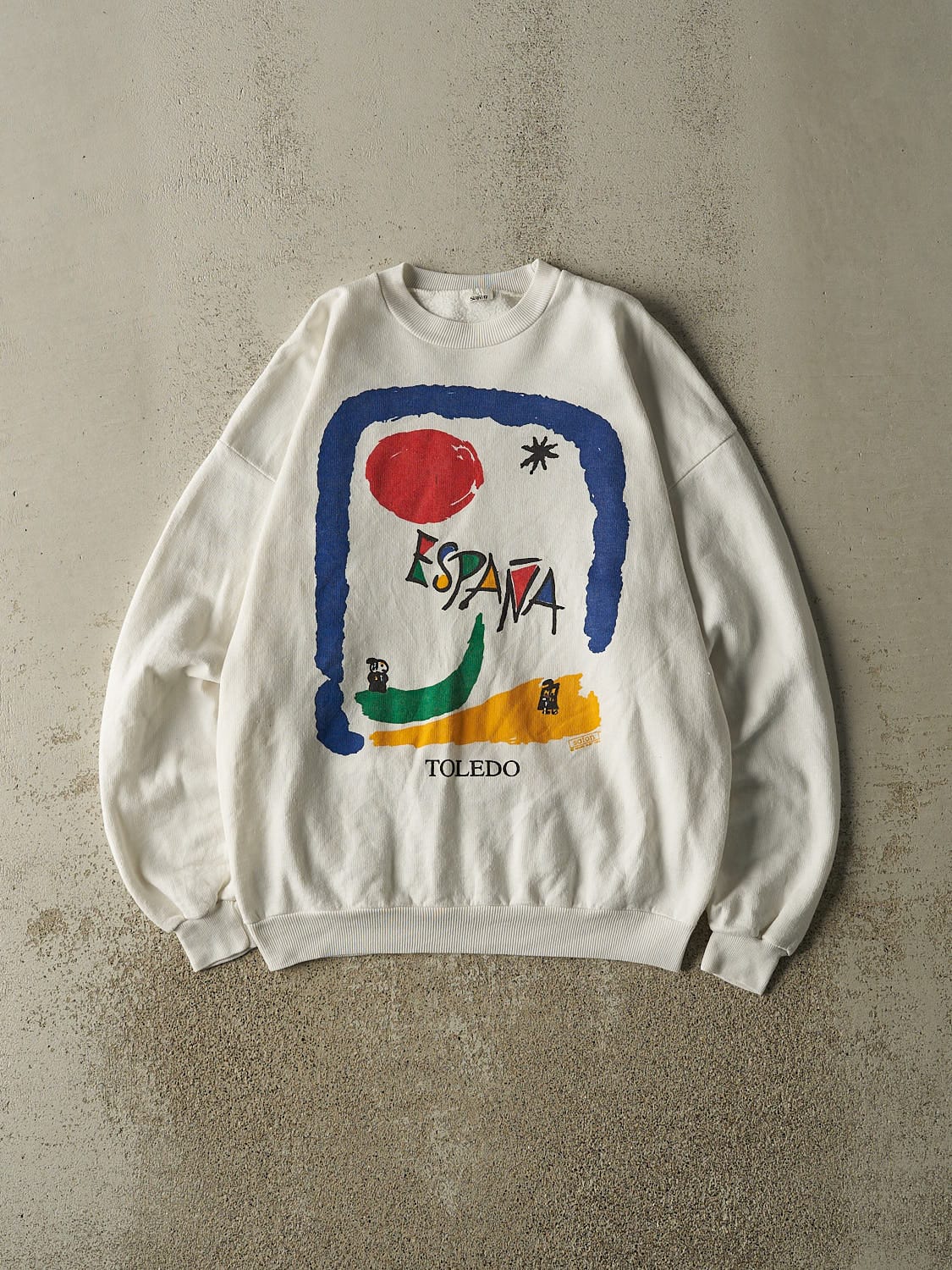 Vintage 93' White Toledo Crewneck (M)