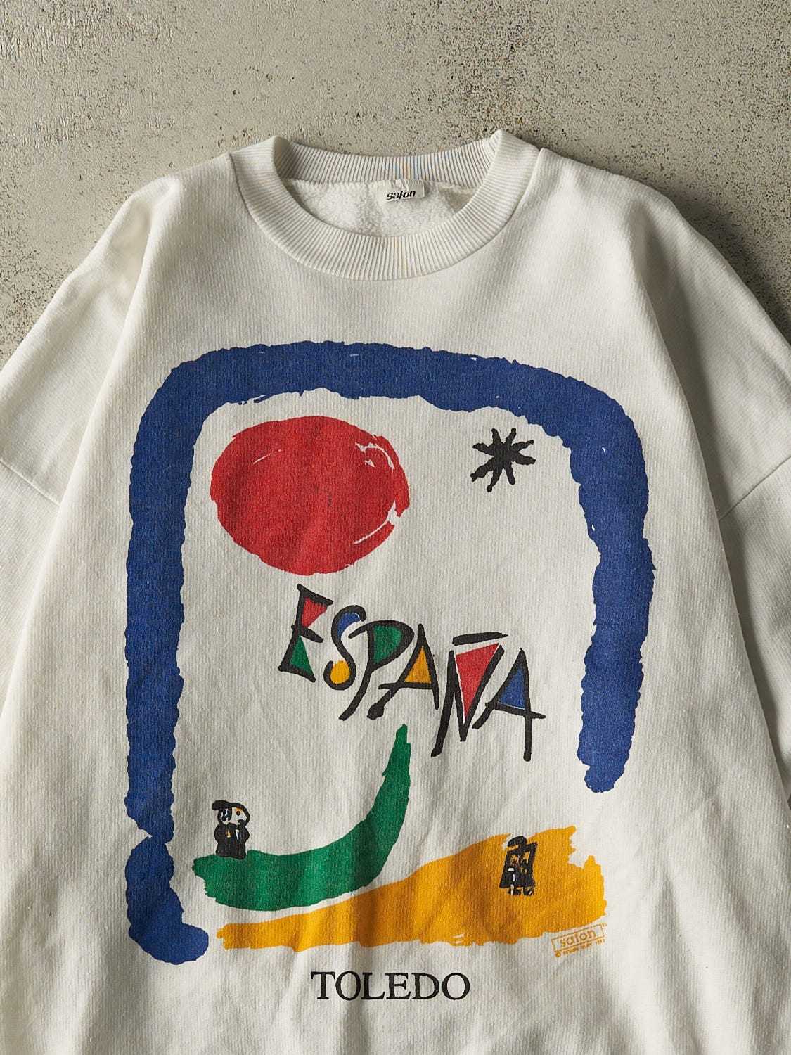 Vintage 93' White Toledo Crewneck (M)