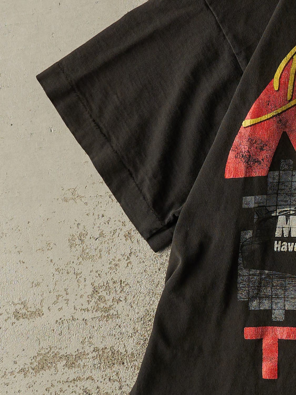 Vintage 90s Faded Black MAC Tools Davey Allison Racing Tee (L/XL)