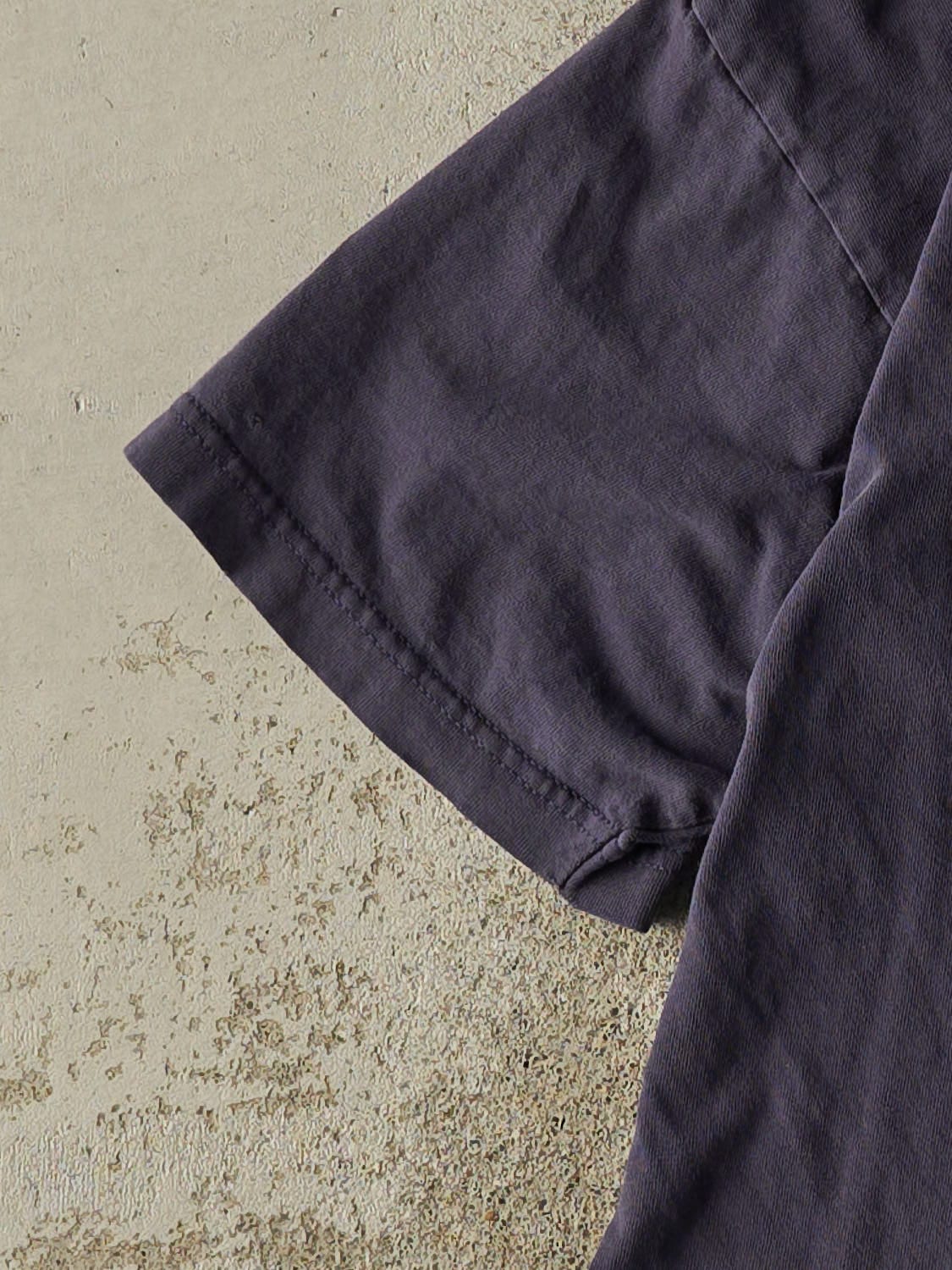 Vintage Y2K Sun Faded Navy Anchorage Alaska Tee (M)