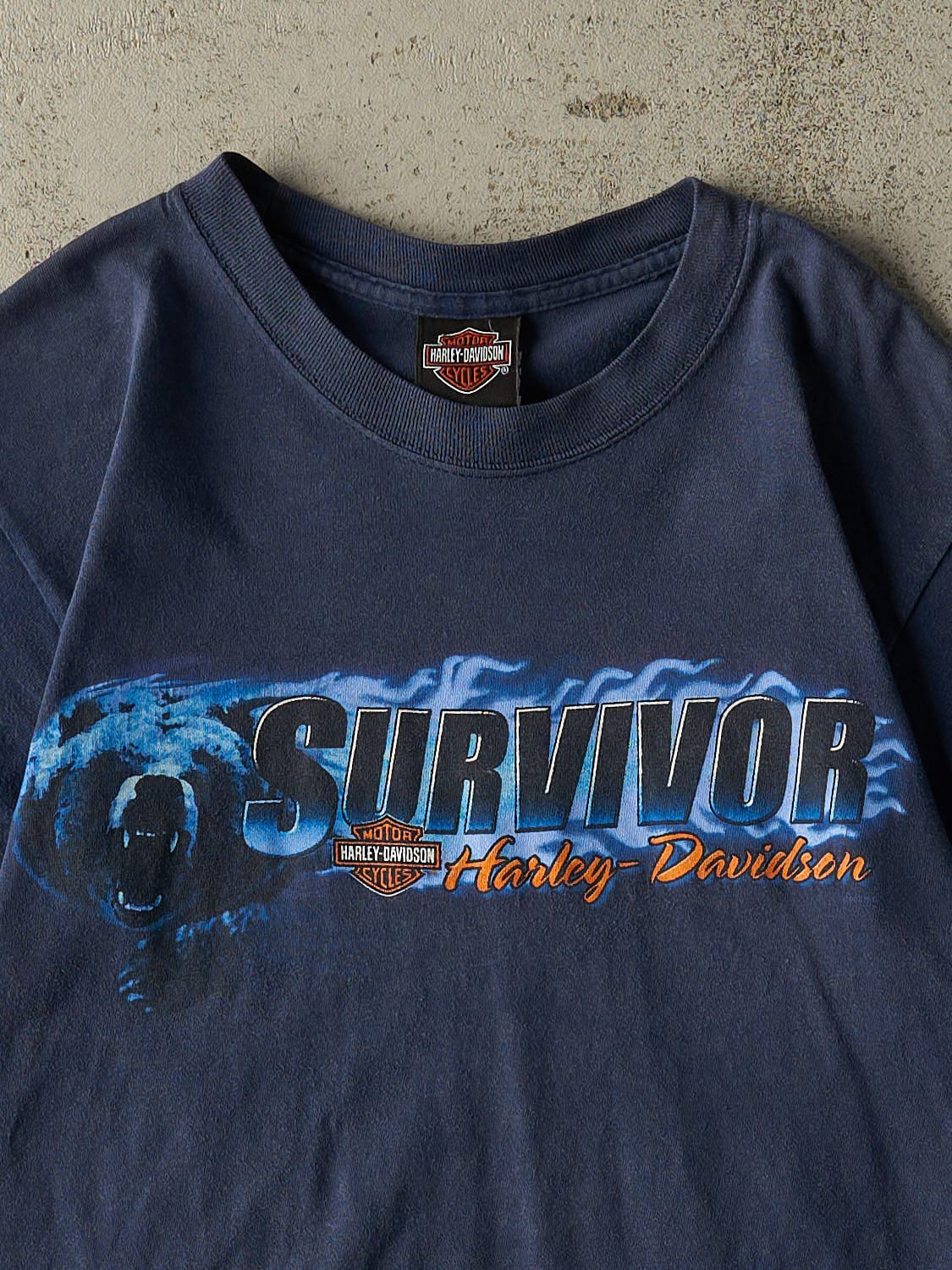 Vintage 07' Navy Blue Harley Davidson Pennsylvania Tee (XS/S)