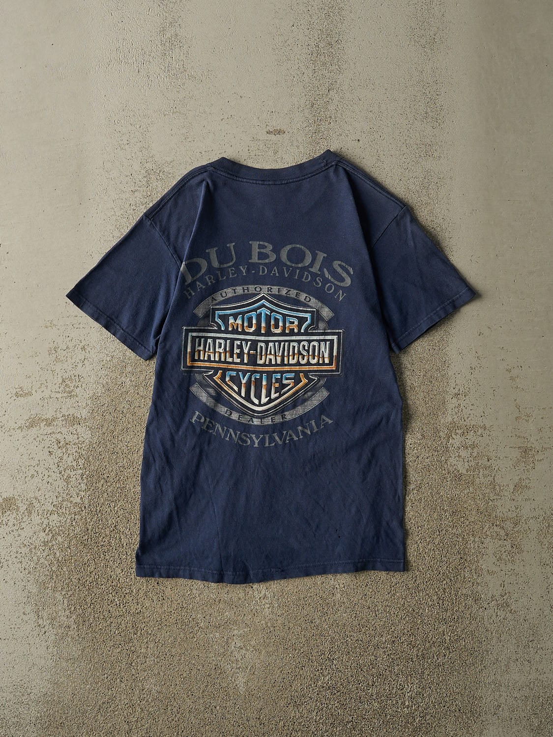 Vintage 07' Navy Blue Harley Davidson Pennsylvania Tee (XS/S)