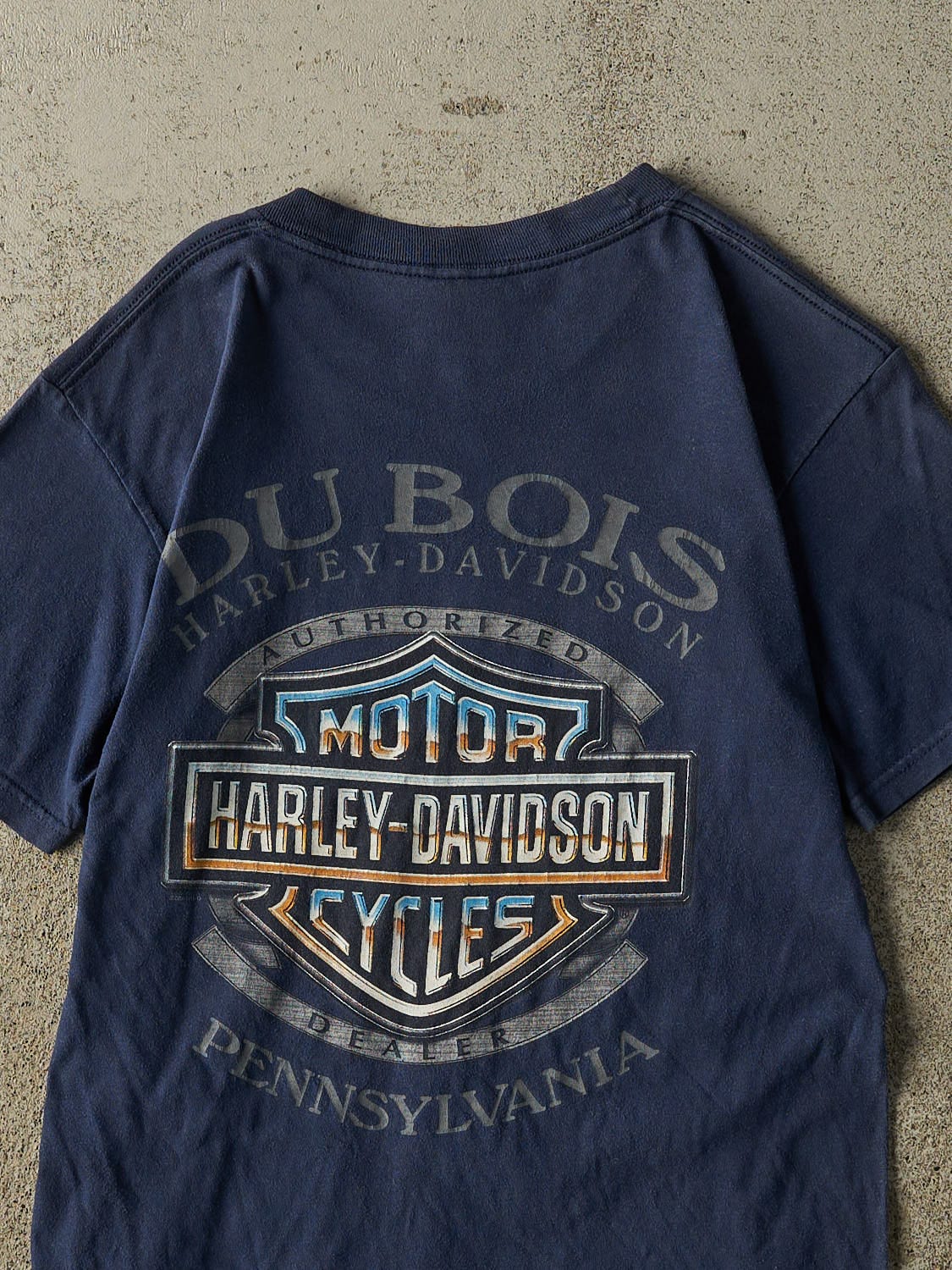 Vintage 07' Navy Blue Harley Davidson Pennsylvania Tee (XS/S)