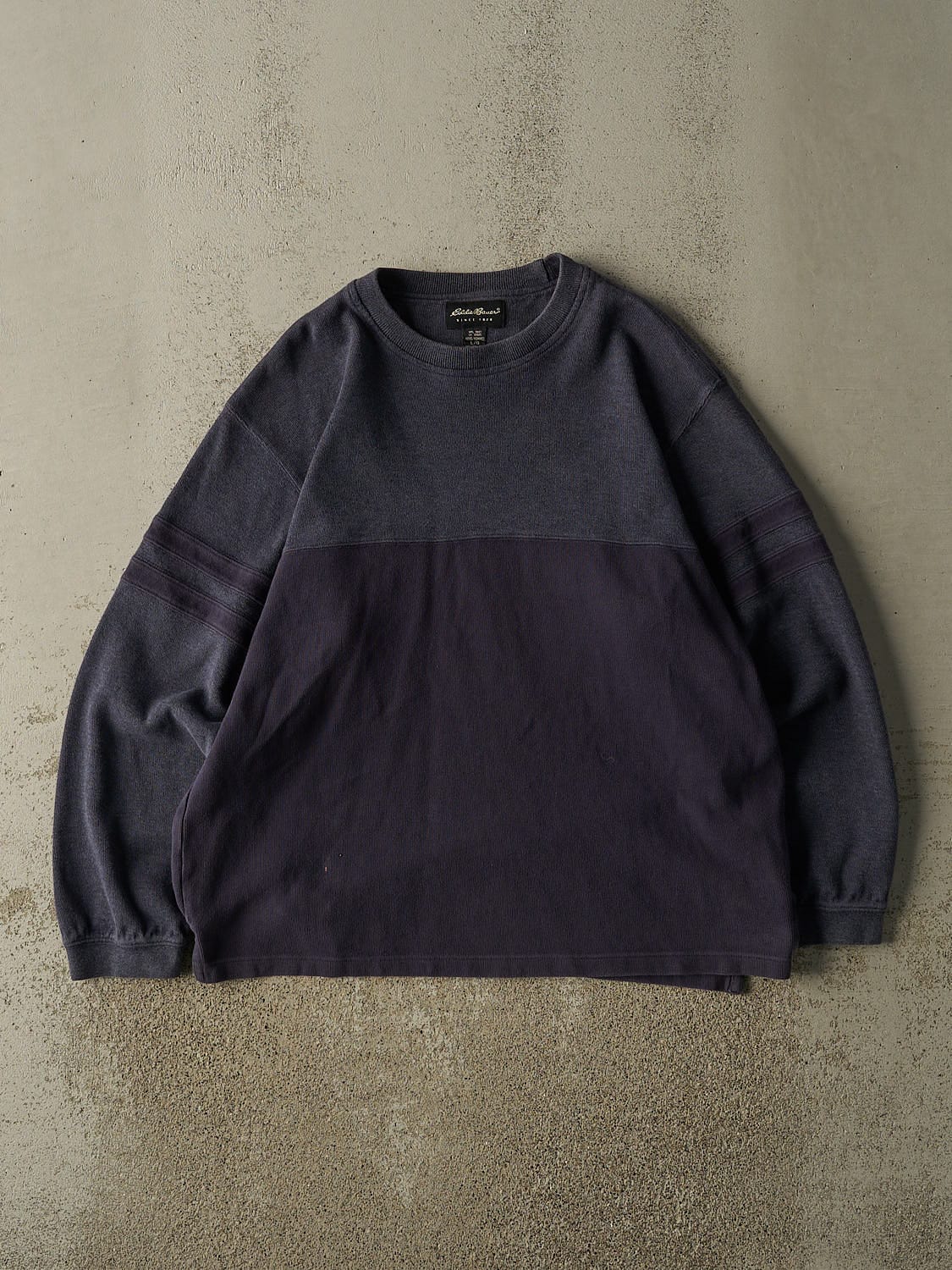 Vintage Y2K Navy Blue Eddie Bauer Thermal Long Sleeve (L/XL)