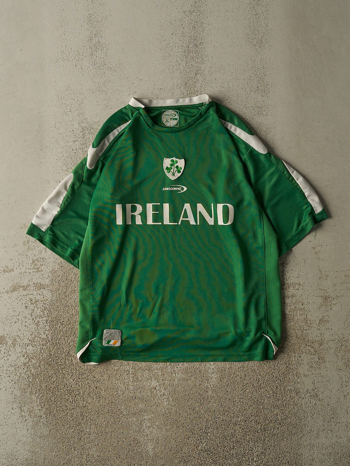 Vintage Y2K Green Ireland Soccer Jersey (L/XL)