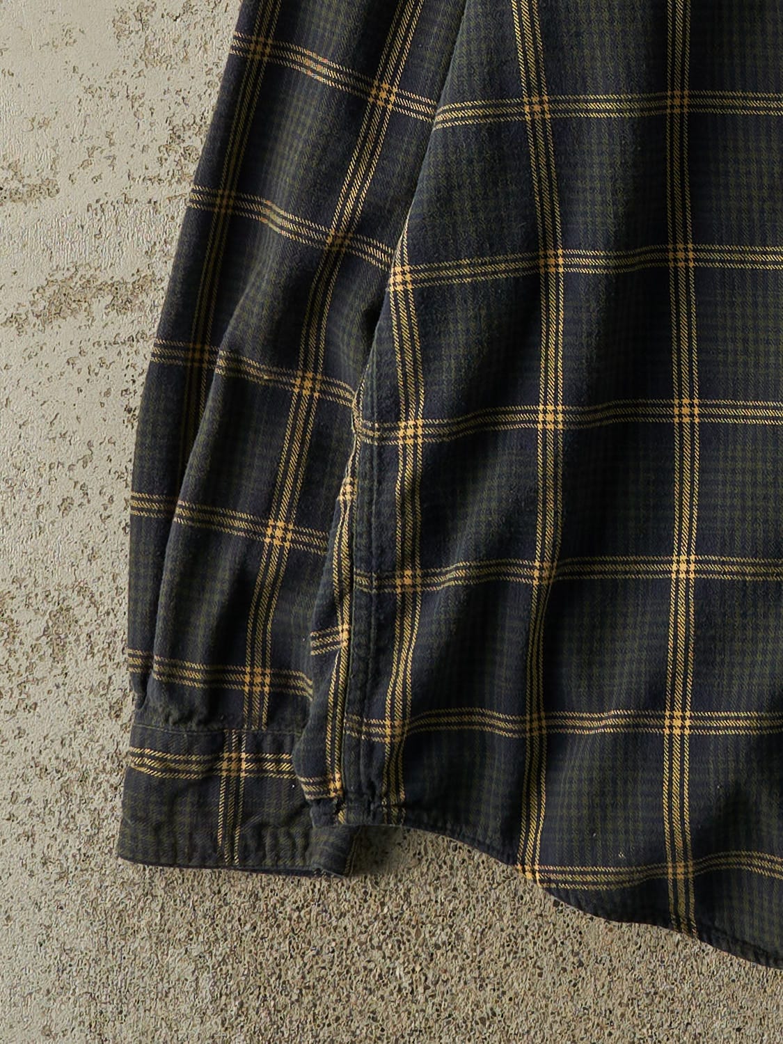 Vintage 90s Green & Navy Chaps Button Up Long Sleeve (L/XL)