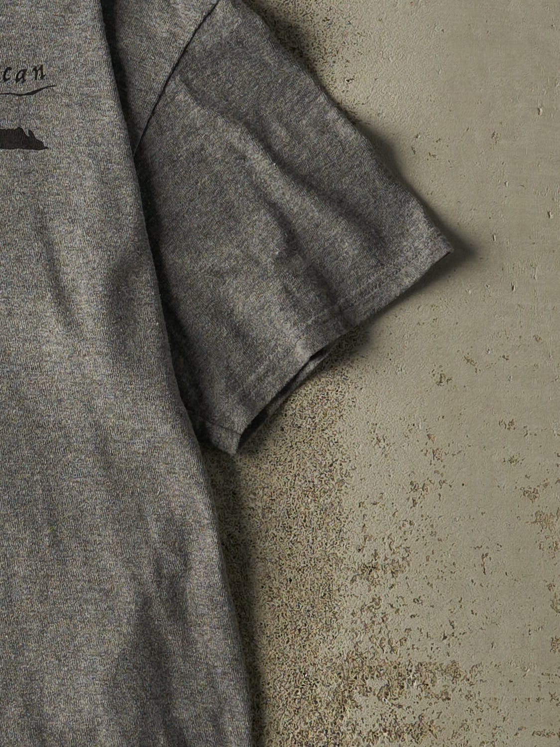 Vintage Y2K Grey "Sell The Vatican" Slogan Tee (XS/S)