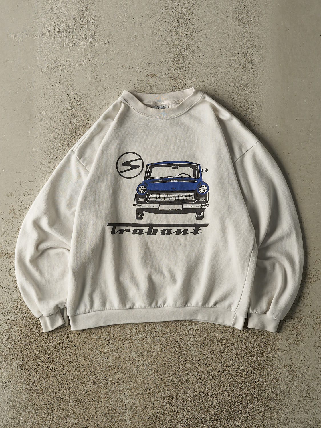 Vintage 80s White Trabant Crewneck (S)