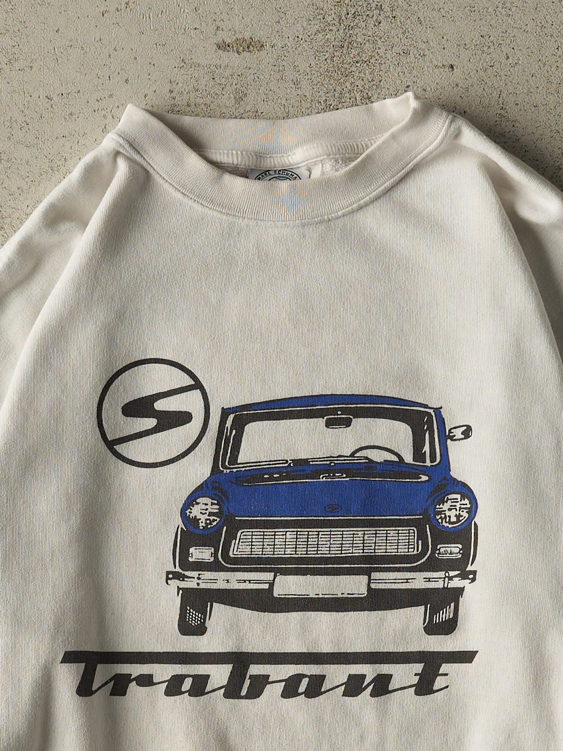Vintage 80s White Trabant Crewneck (S)