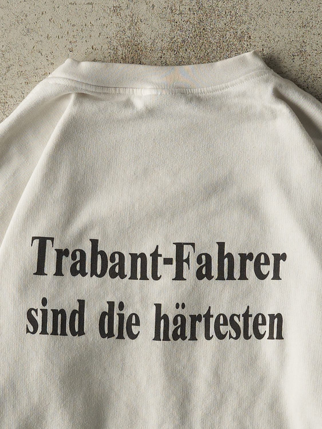 Vintage 80s White Trabant Crewneck (S)