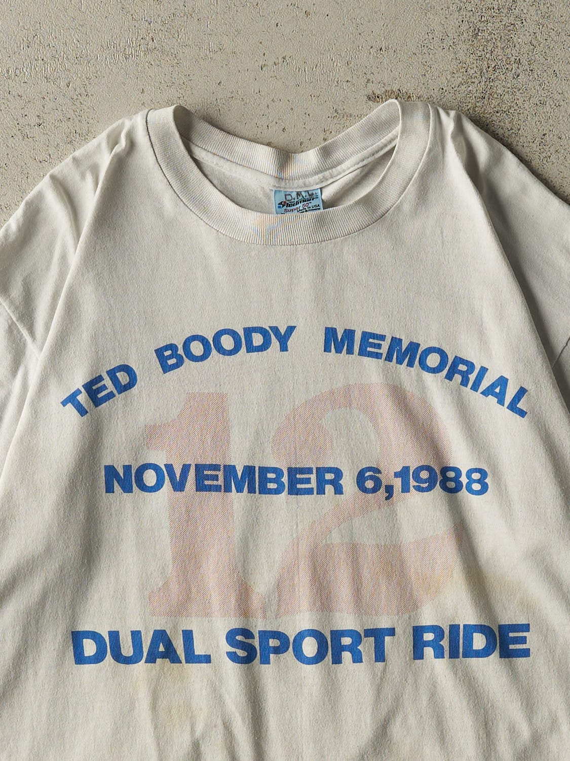 Vintage 88' White Ted Boody Memorial Tee (L)