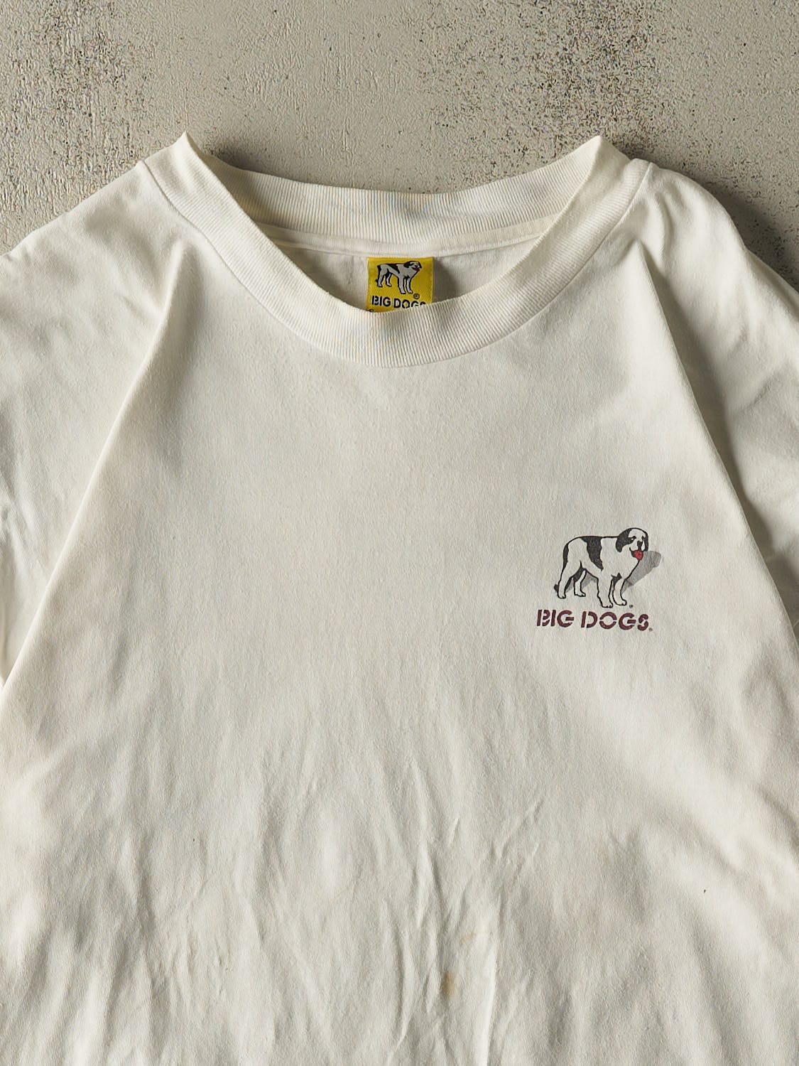 Vintage 97' White Big Dogs Tee (XL/XXL)
