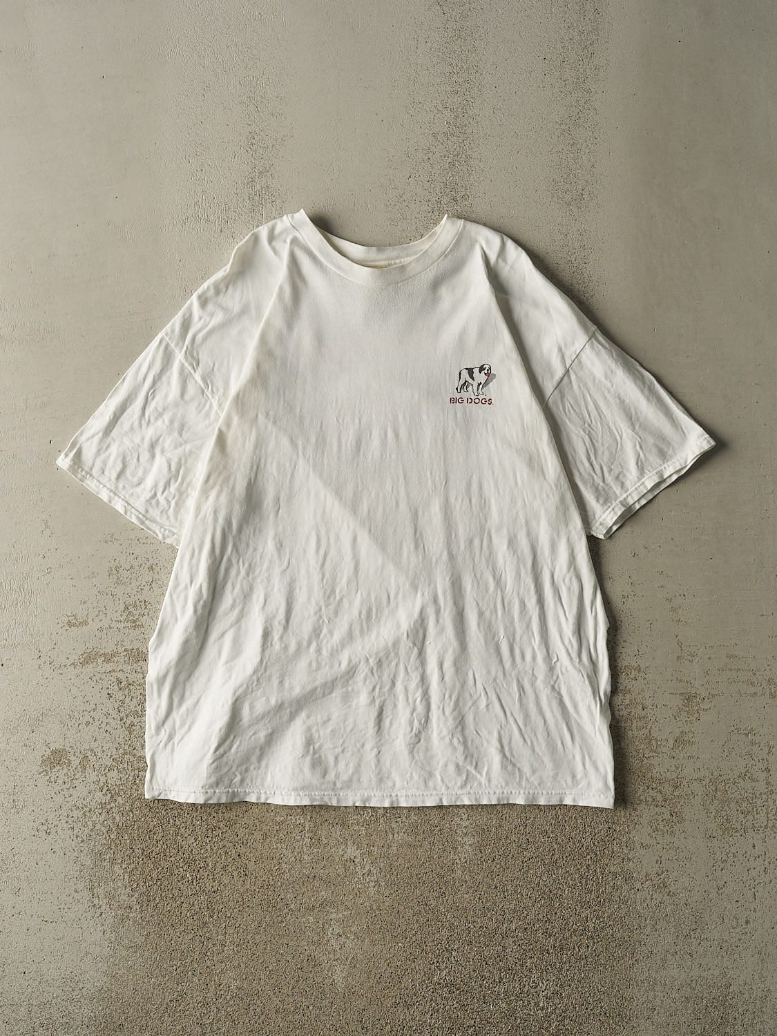 Vintage 98' White Big Dogs Tee (XXL)