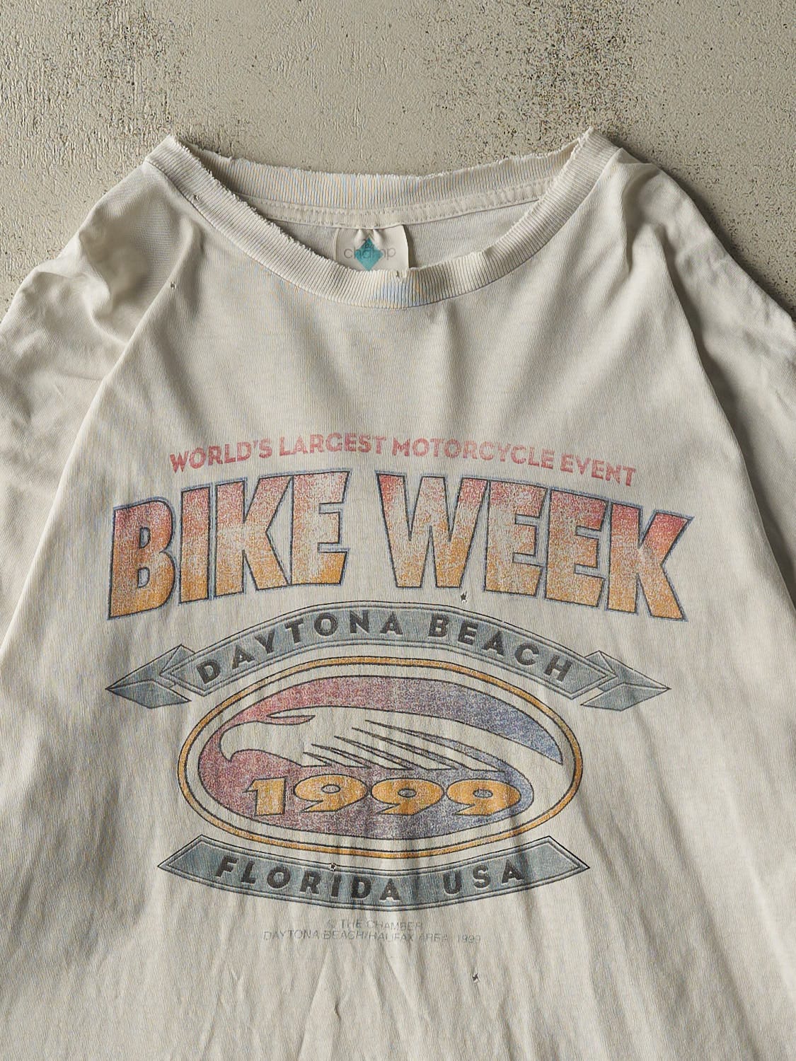Vintage 99' White Daytona Bike Week Tee (XL/XXL)