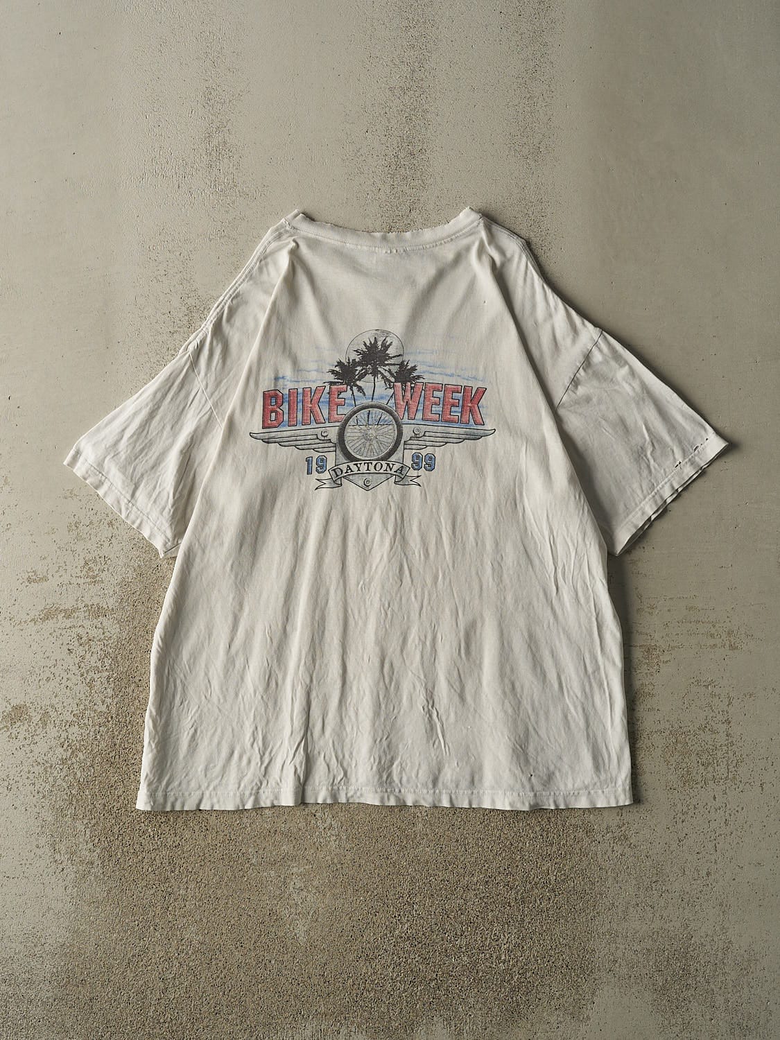 Vintage 99' White Daytona Bike Week Tee (XL/XXL)