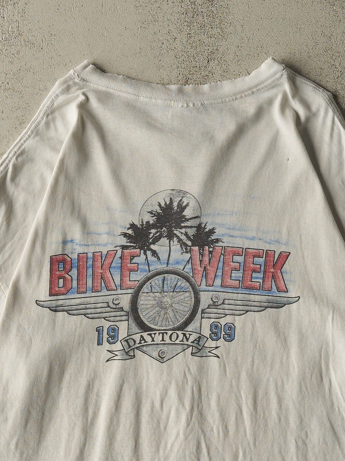 Vintage 99' White Daytona Bike Week Tee (XL/XXL)