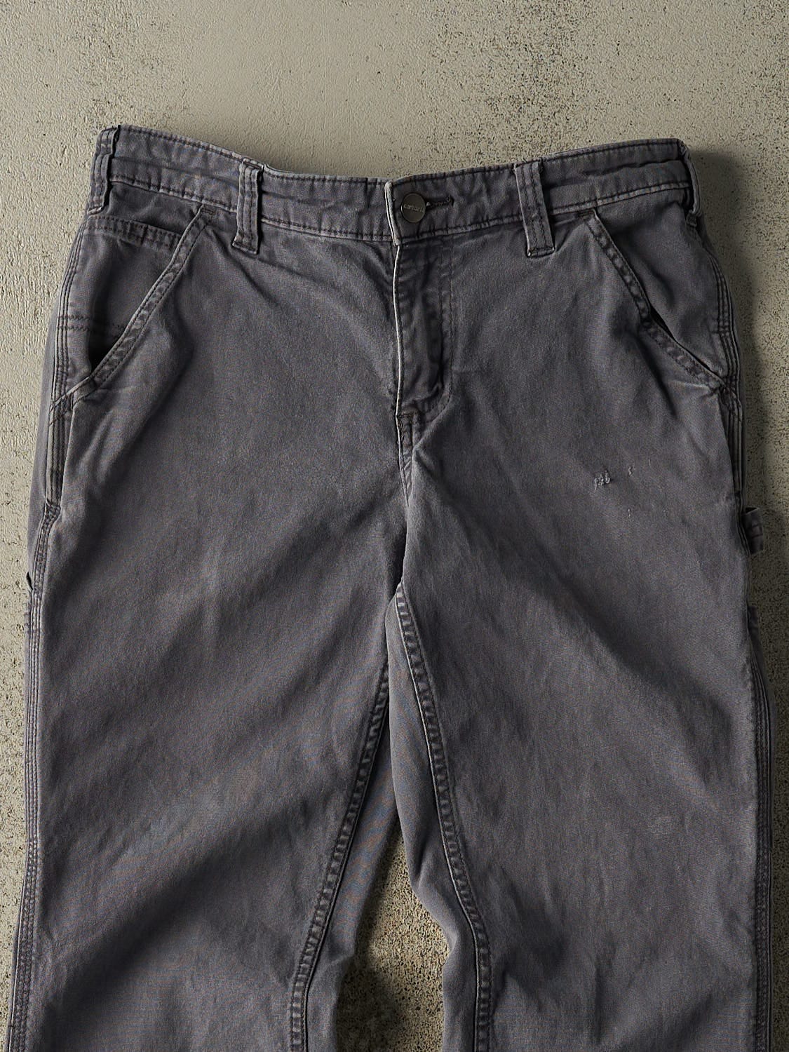 Vintage Y2K Grey Carhartt Carpenter Slim Pants (31x29)