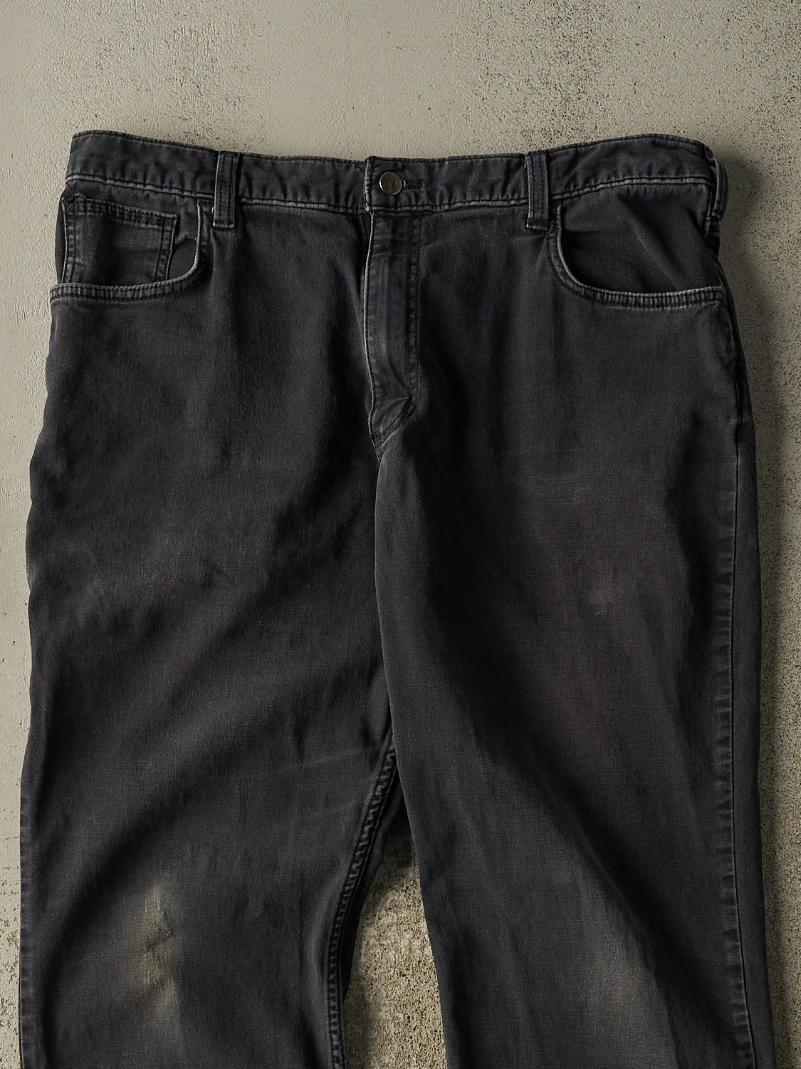Vintage Y2K Faded Black Carhartt Work Pants (38x30.5)
