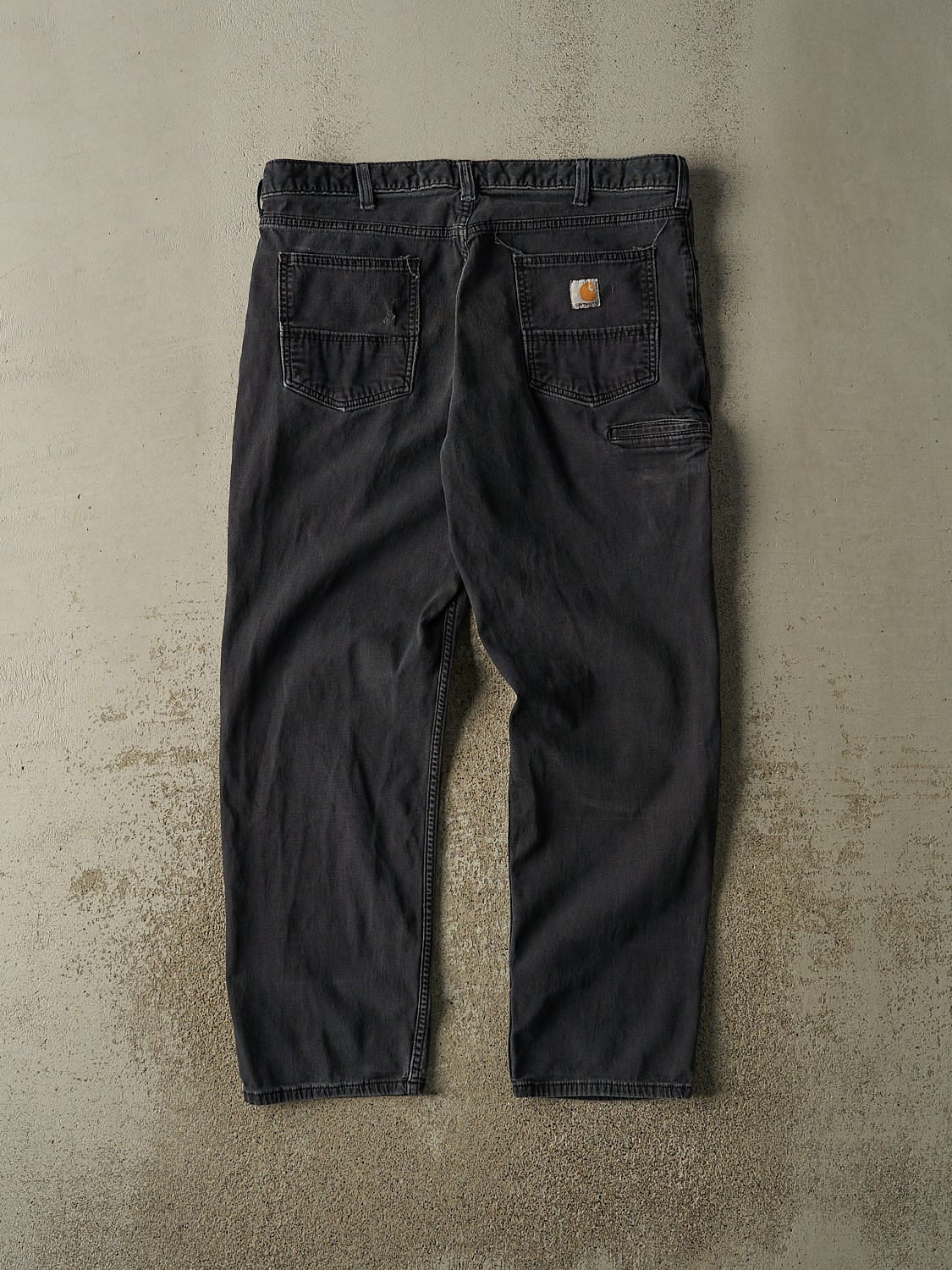Vintage Y2K Faded Black Carhartt Work Pants (38x30.5)