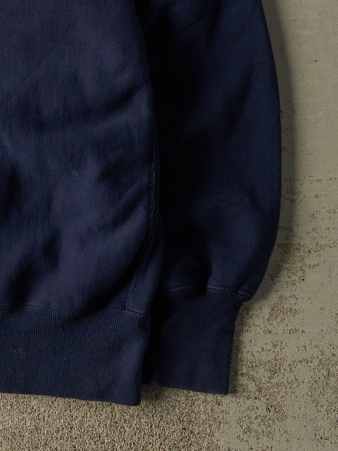 Vintage 90s Navy Blue University of Notre Dame Embroidered Crewneck (XXL)