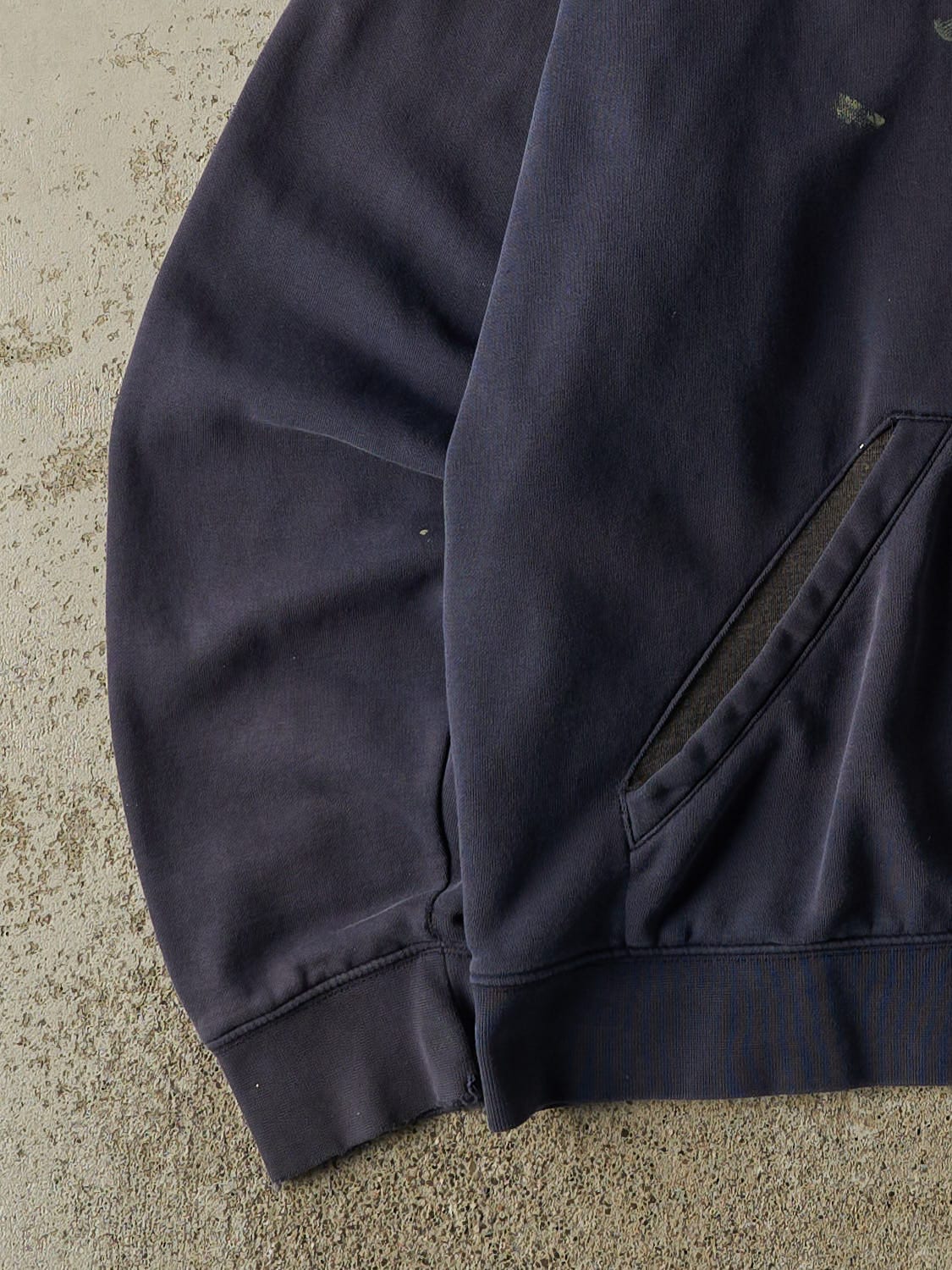 Vintage Y2K Sun Faded Navy Nike Embroidered Hoodie (XL/XXL)