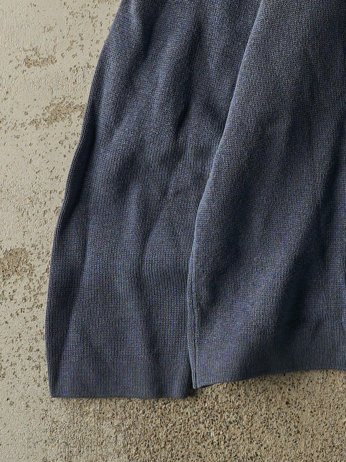 Vintage Y2K Slate Blue Old Navy Striped Knit (L)
