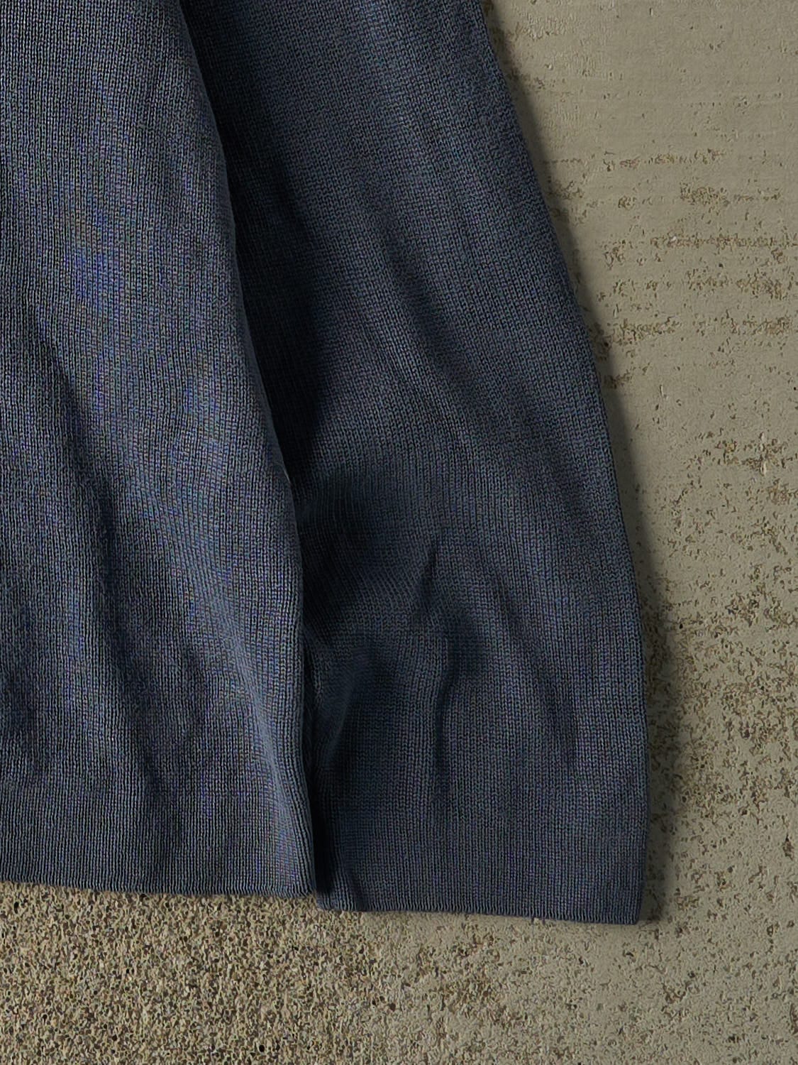 Vintage Y2K Slate Blue Old Navy Striped Knit (L)