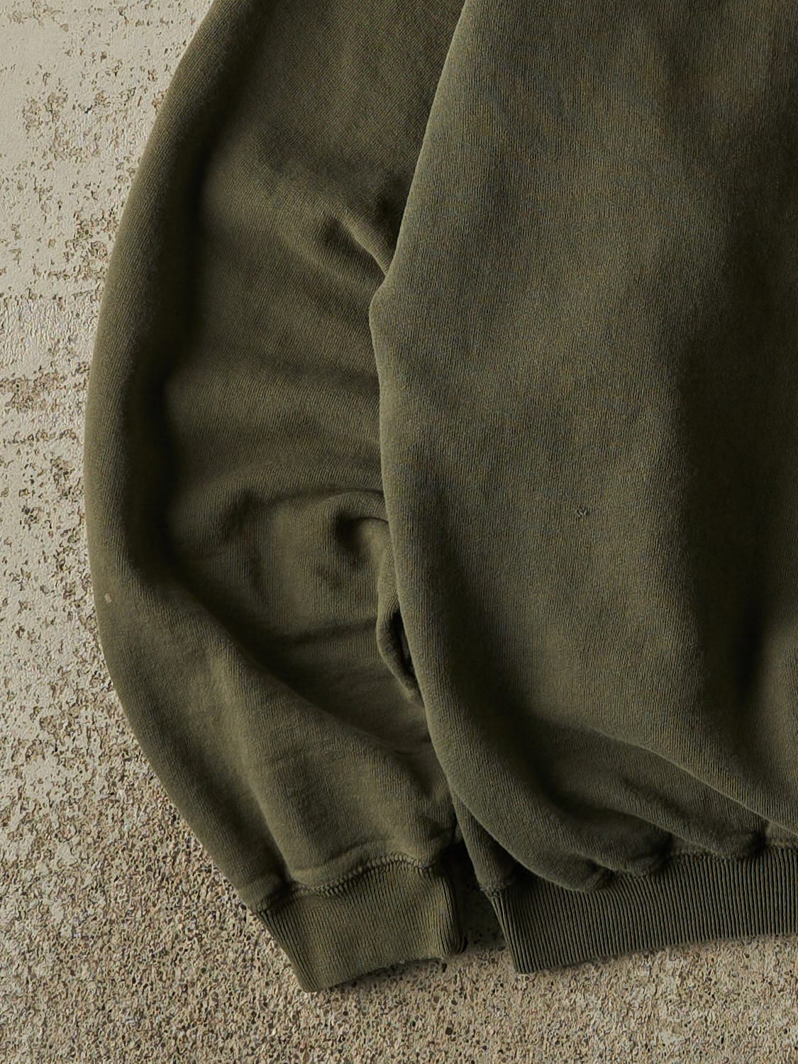 Vintage 90s Green Roots Quarter Zip Sweater (L)