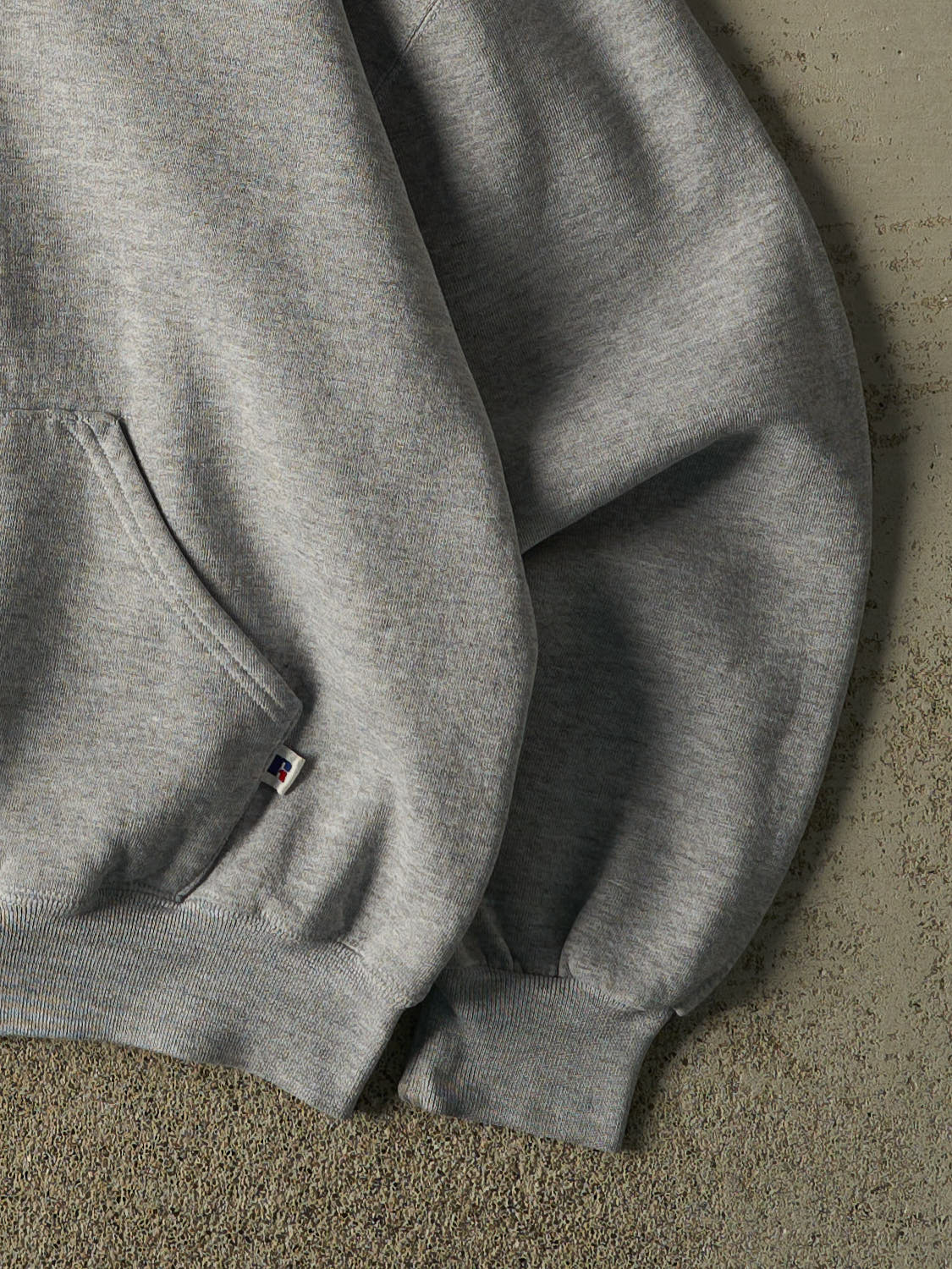 Vintage 90s Grey Russell Athletics Blank Hoodie (M/L)