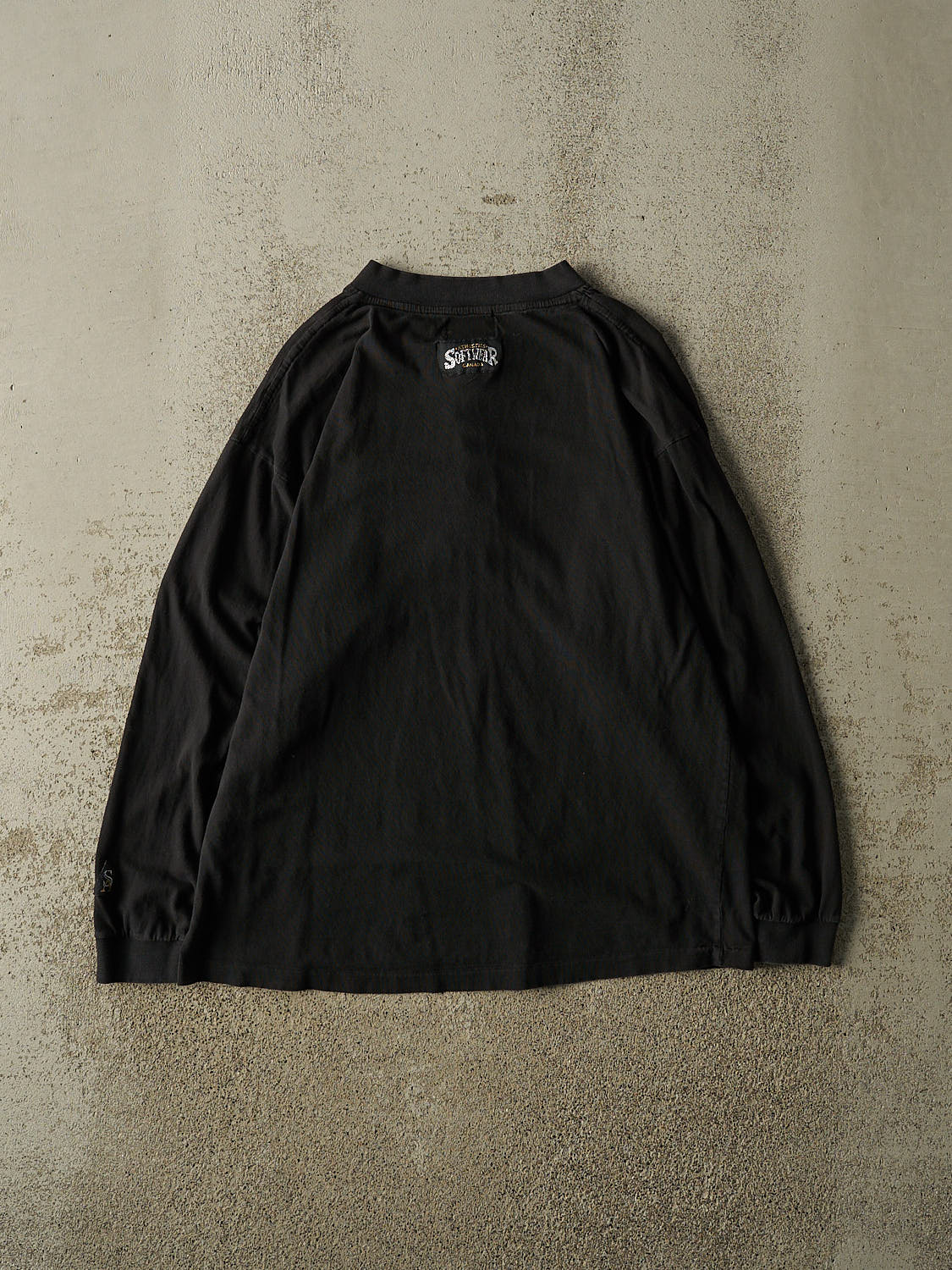 Vintage 90s Black Toronto Blue Jays Quarter Button Long Sleeve (M)