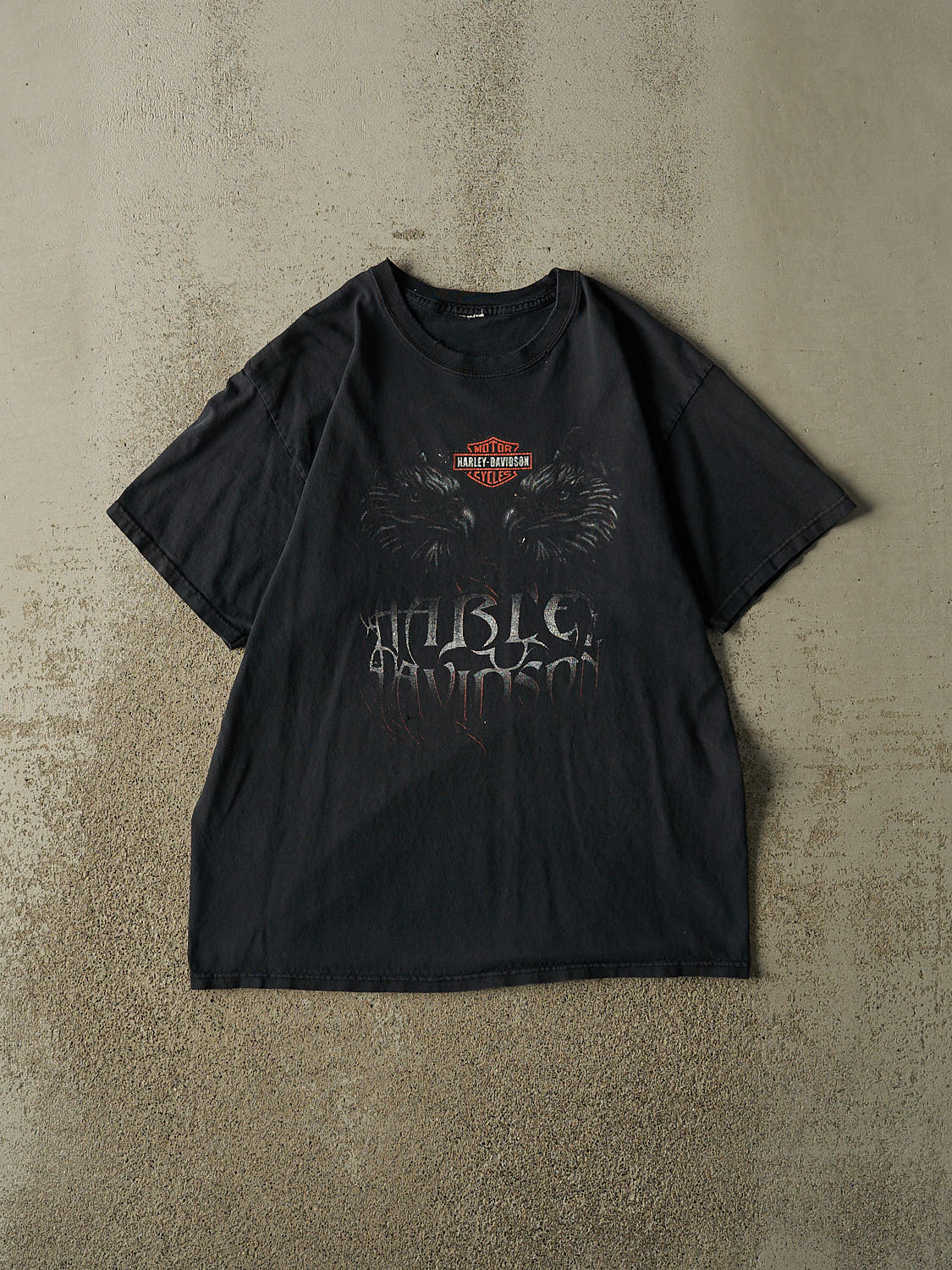 Vintage Y2K Faded Black Harley Davidson Baja Mexico Tee (L)