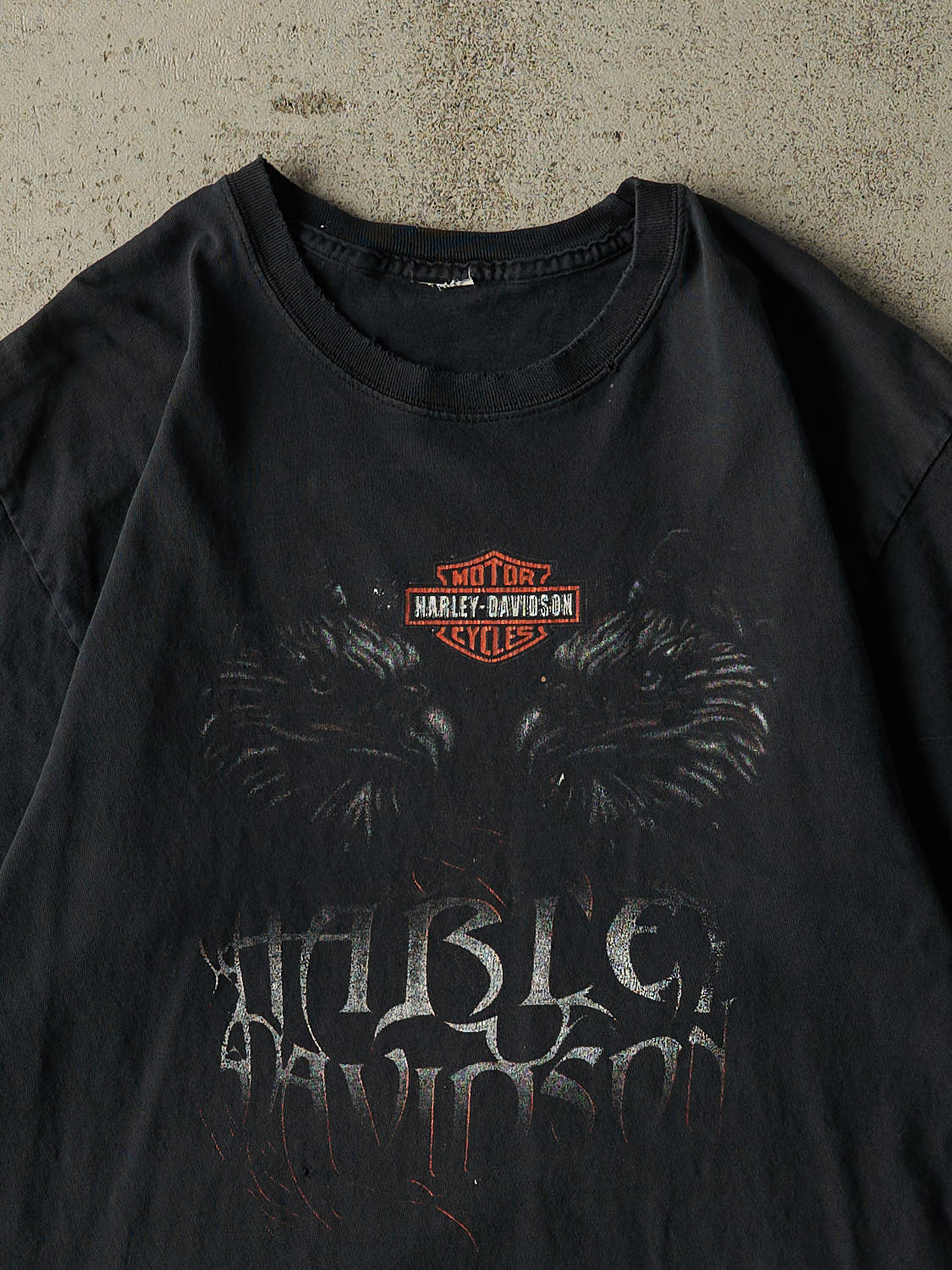 Vintage Y2K Faded Black Harley Davidson Baja Mexico Tee (L)