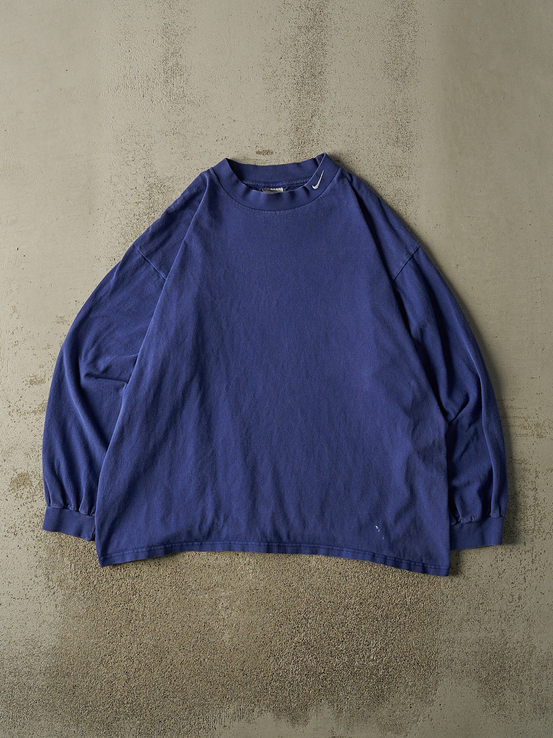 Vintage Y2K Blue Nike Mock Neck Long Sleeve (XL/XXL)