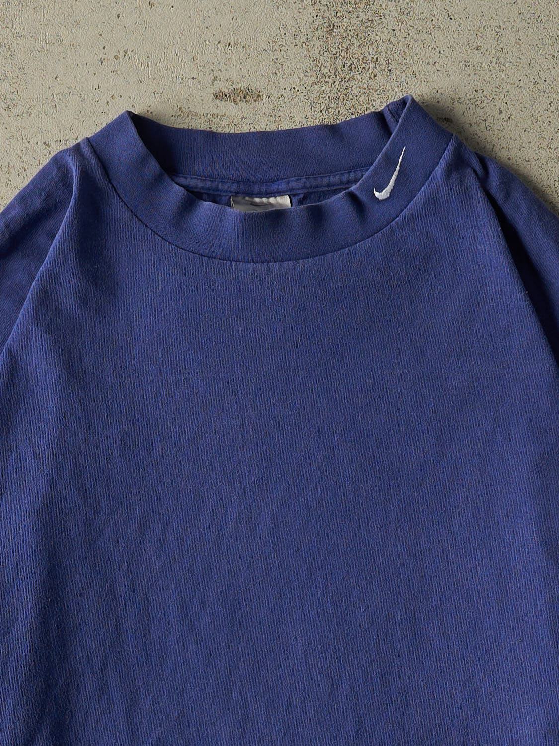 Vintage Y2K Blue Nike Mock Neck Long Sleeve (XL/XXL)