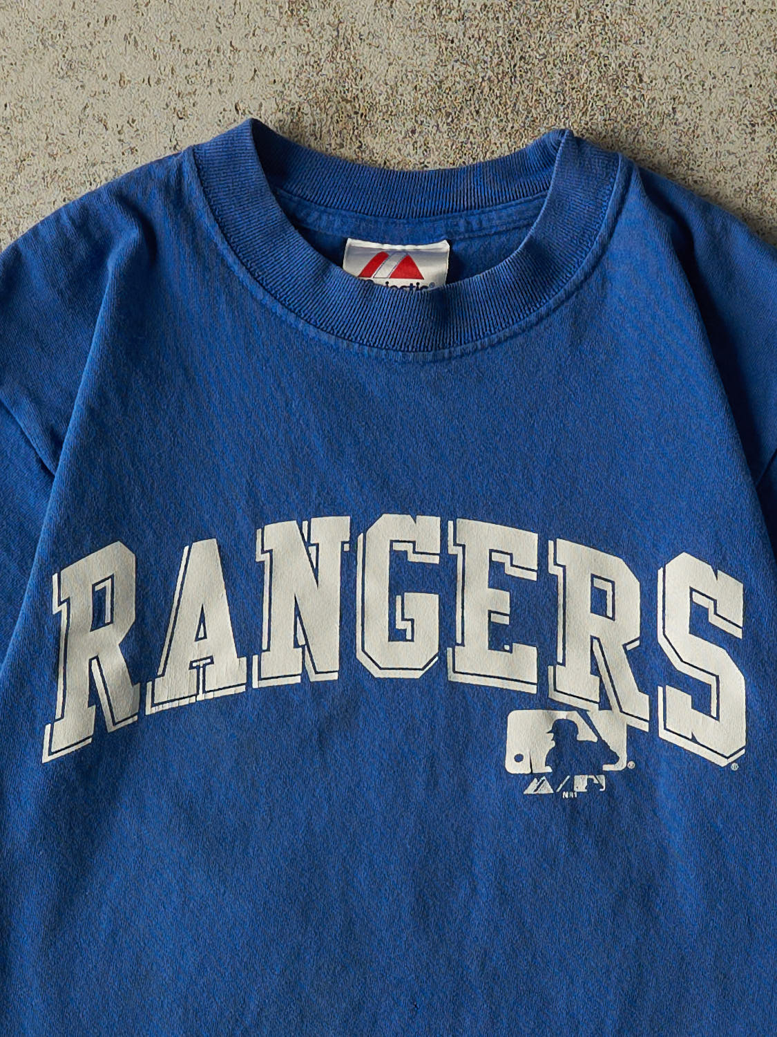 Vintage Y2K Blue Texas Rangers Baby Tee (XXS/XS)