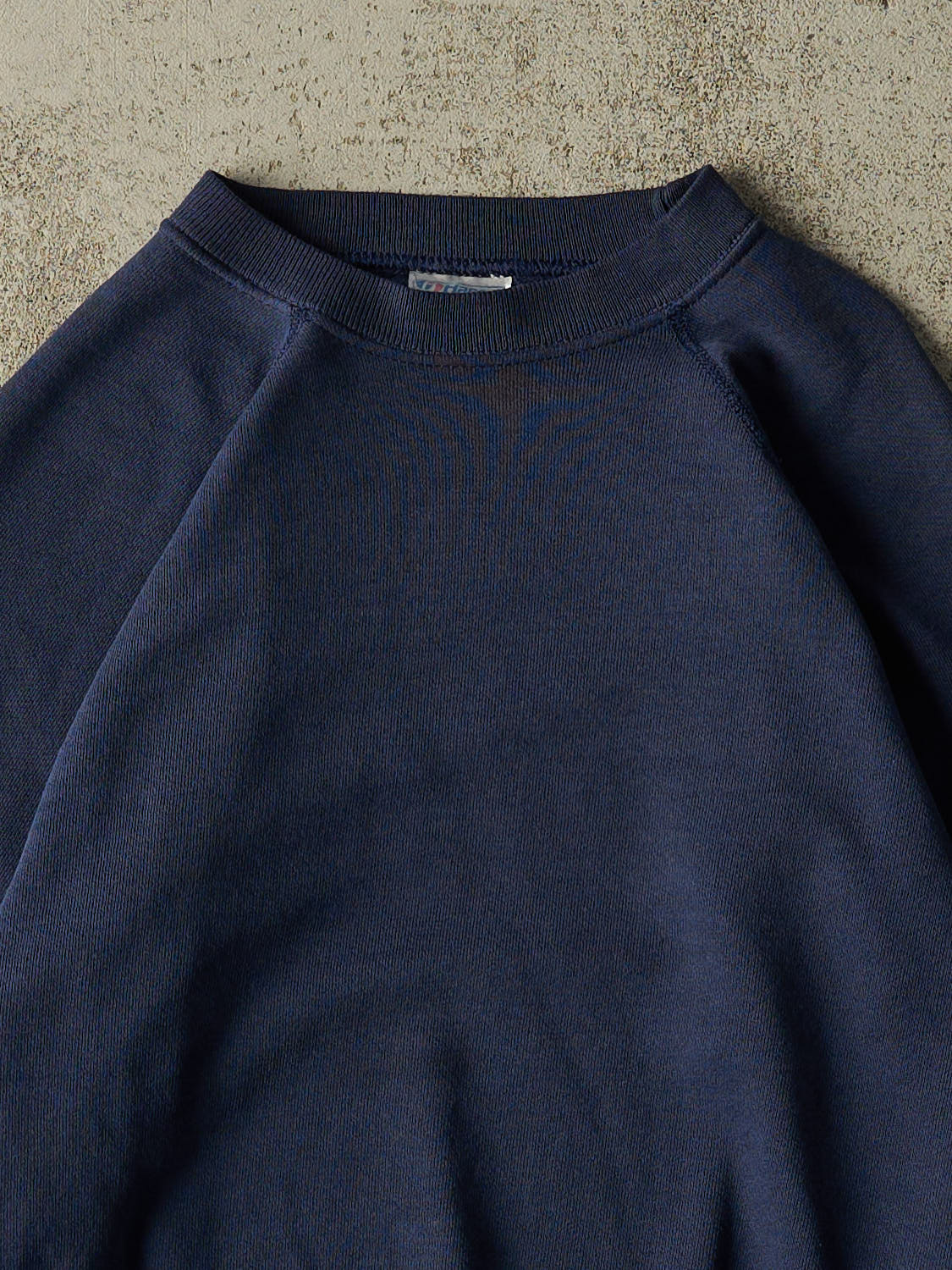 Vintage 80s Navy Blue Blank Crewneck (XS)