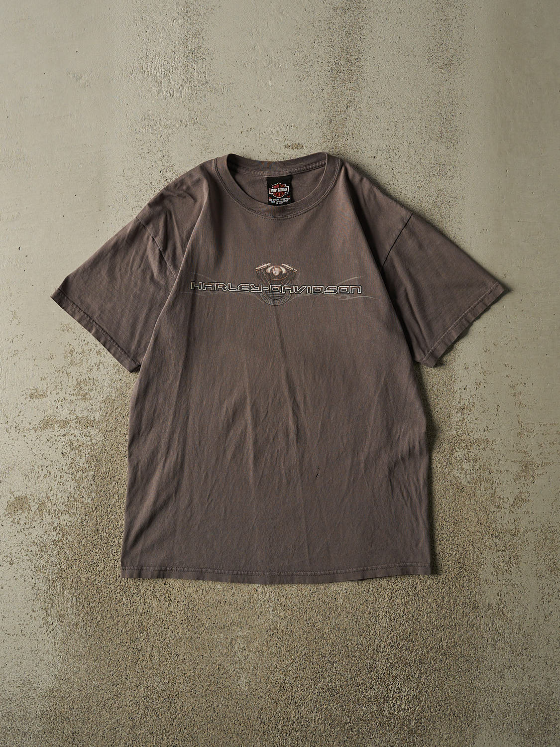 Vintage Y2K Charcoal Grey Harley Davidson Peterborough ON Tee (M/L)