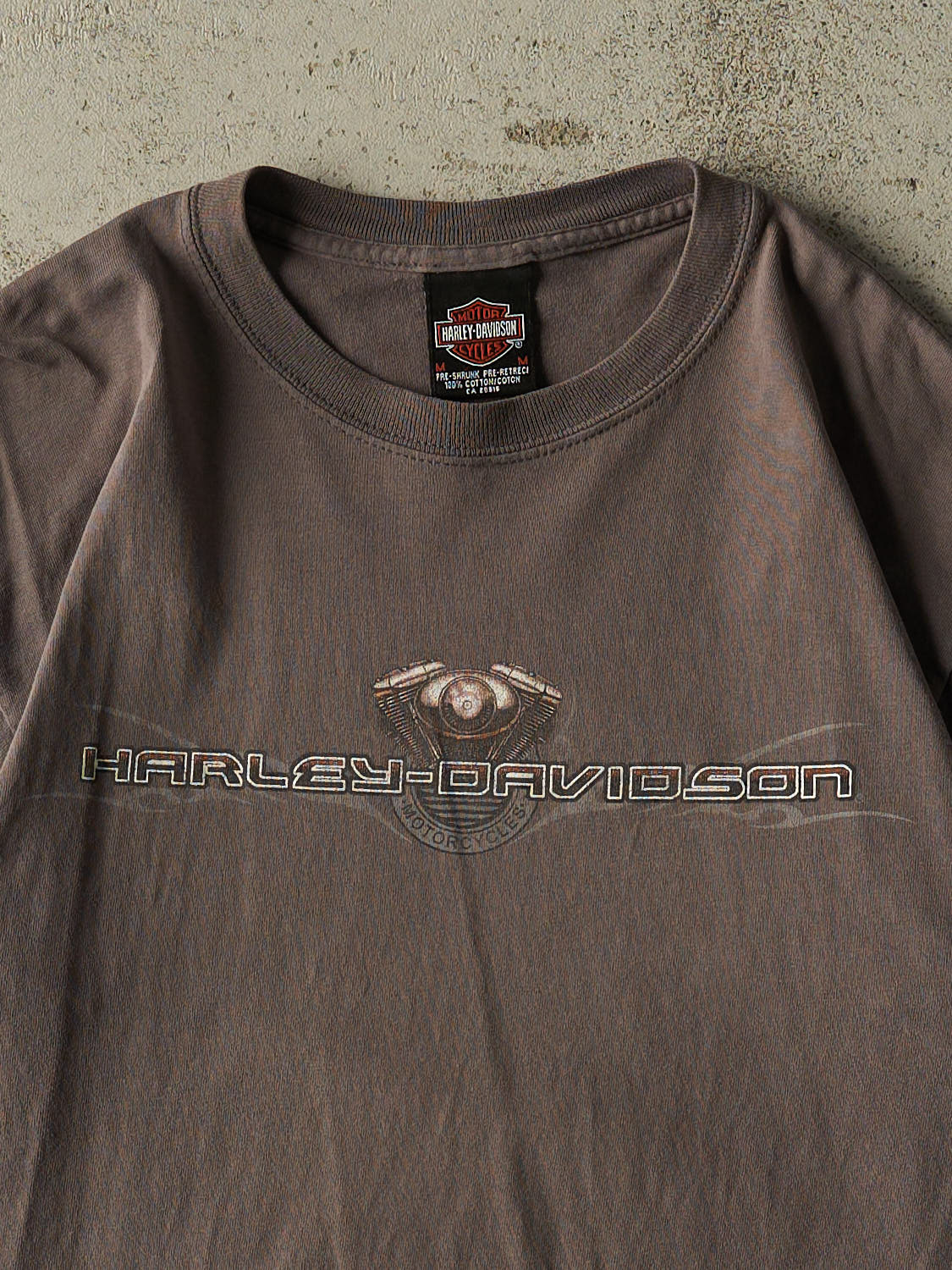 Vintage Y2K Charcoal Grey Harley Davidson Peterborough ON Tee (M/L)