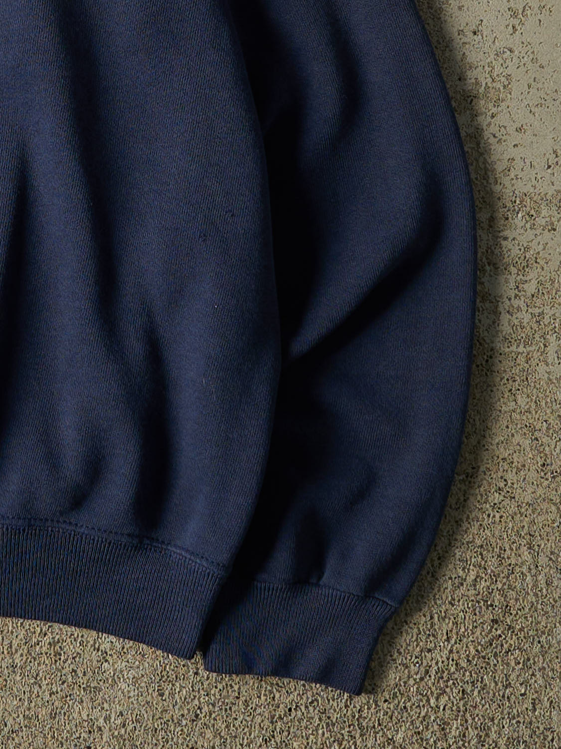 Vintage 80s Navy Blue Blank Crewneck (XS)