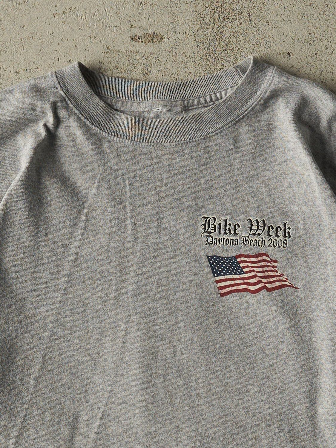 Vintage 08' Grey Daytona Beach Bike Week Long Sleeve (L/XL)