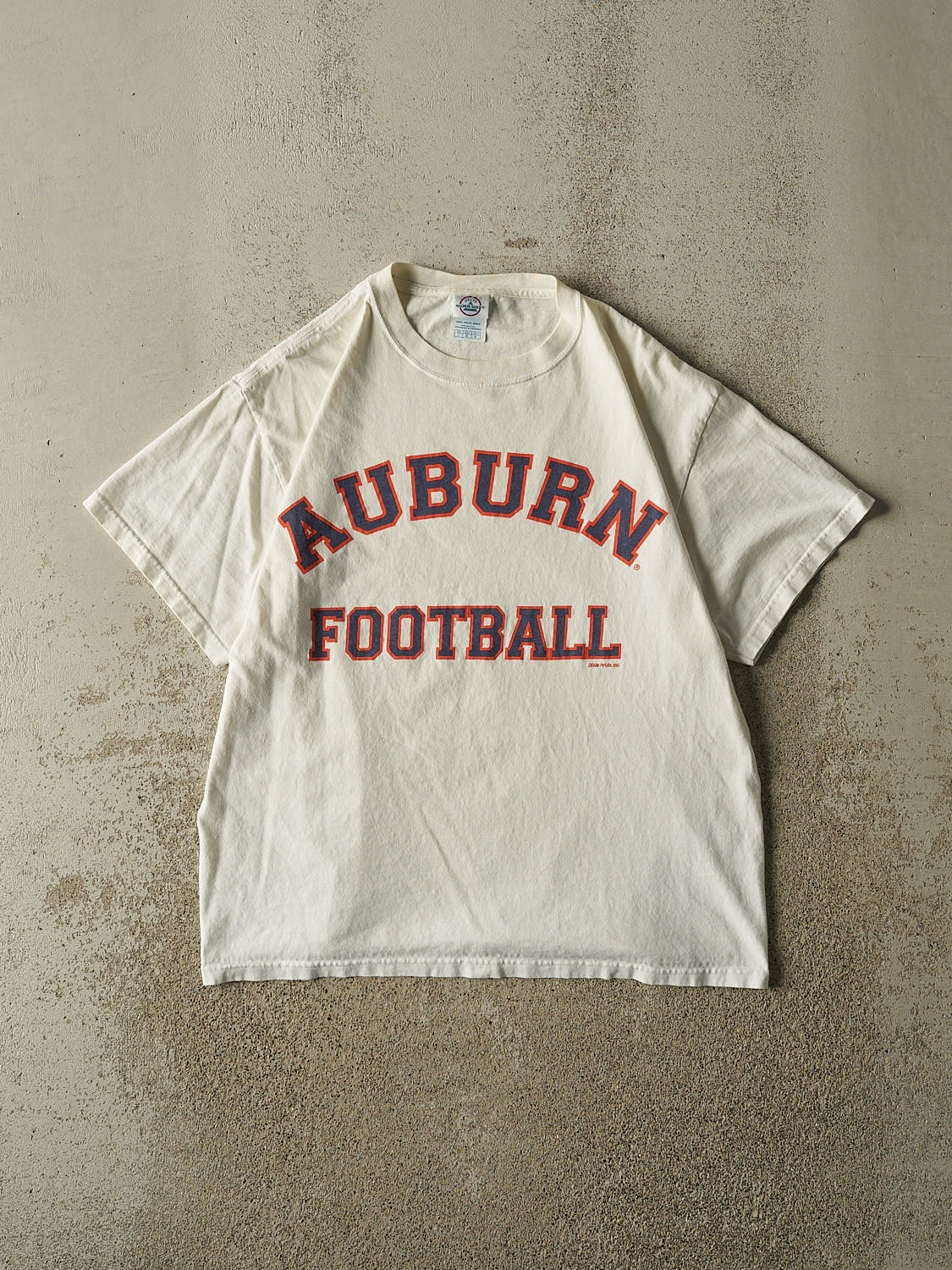Vintage Y2K Beige Auburn Football Tee (M/L)