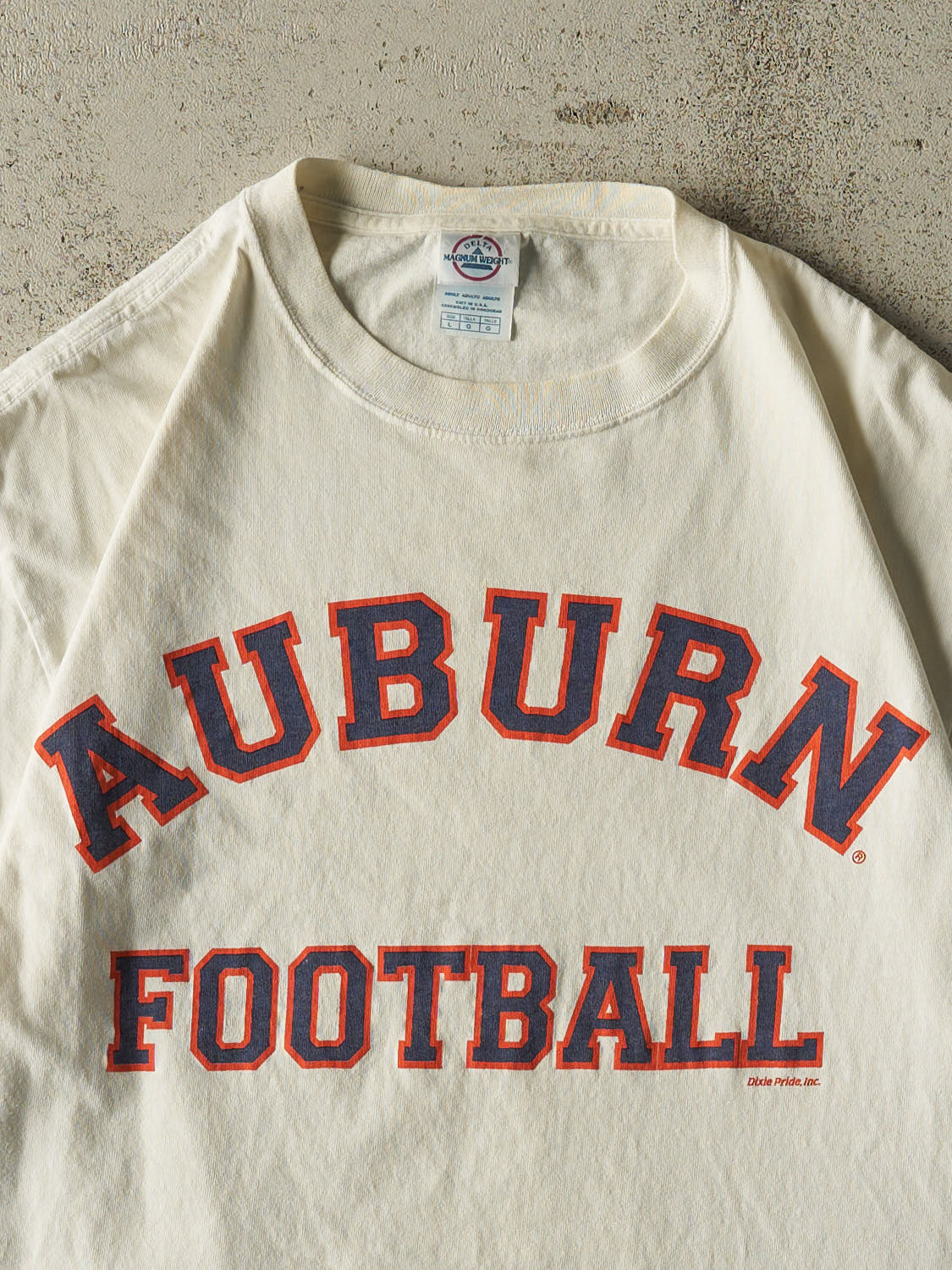 Vintage Y2K Beige Auburn Football Tee (M/L)