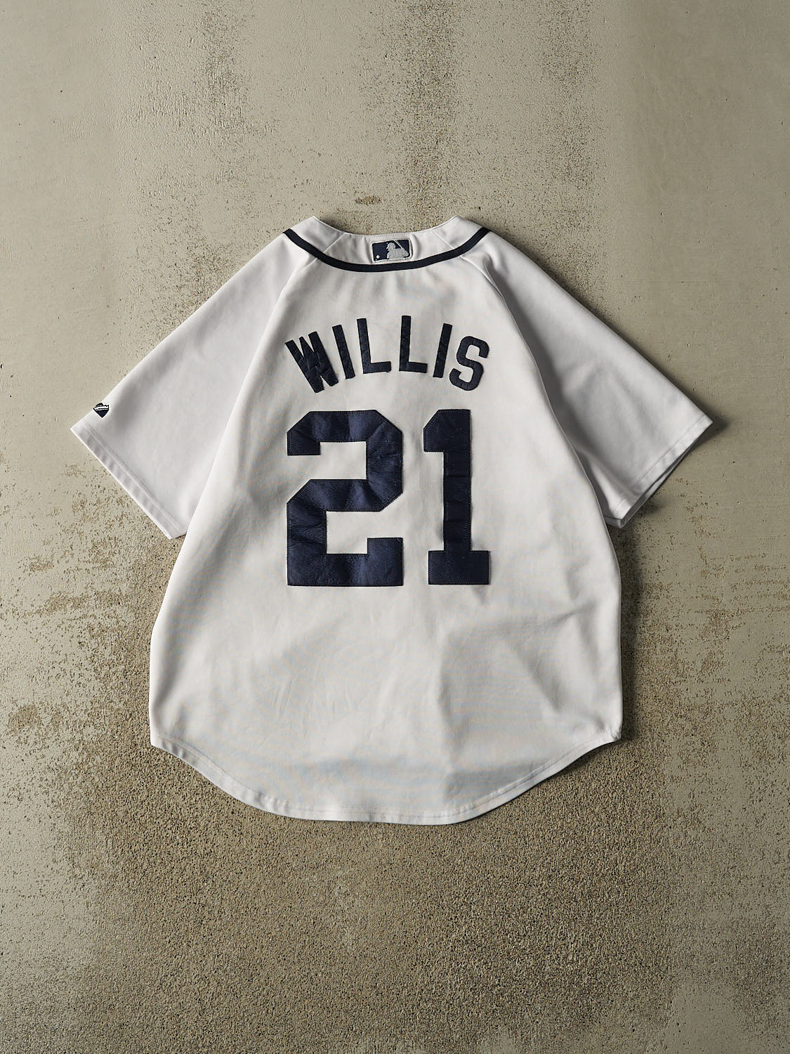 Vintage Y2K White Detroit Tigers #21 Willis Baseball Jersey (L)