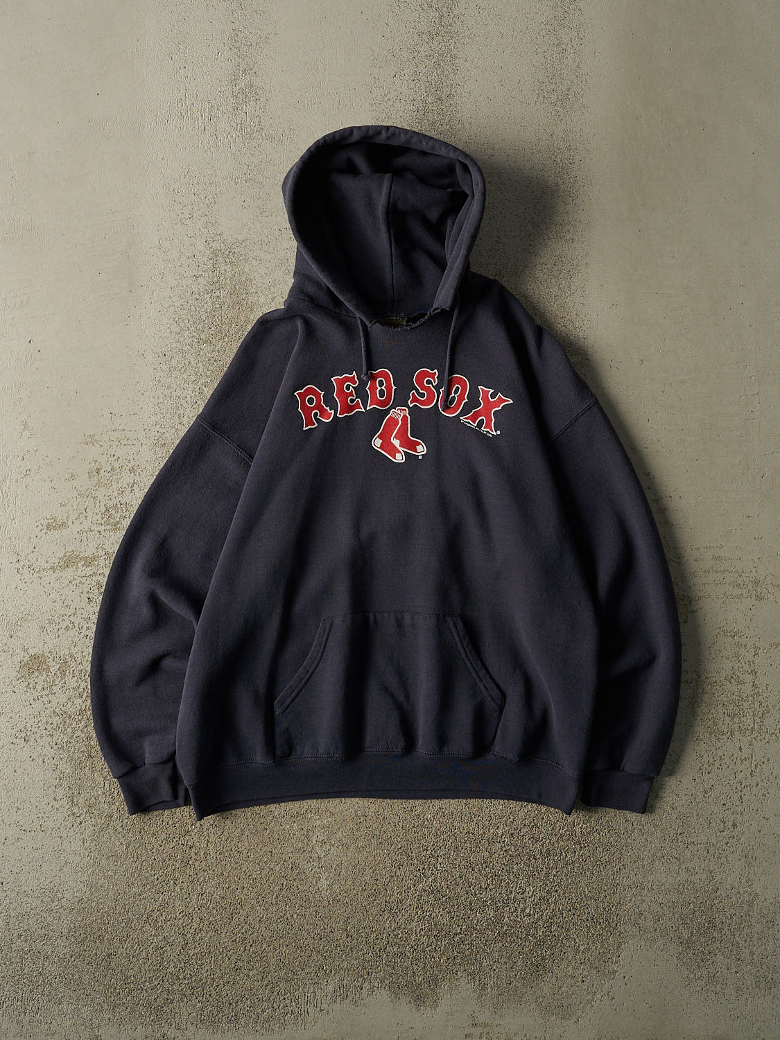 Vintage 06' Navy Blue Boston Red Sox Hoodie (L/XL)