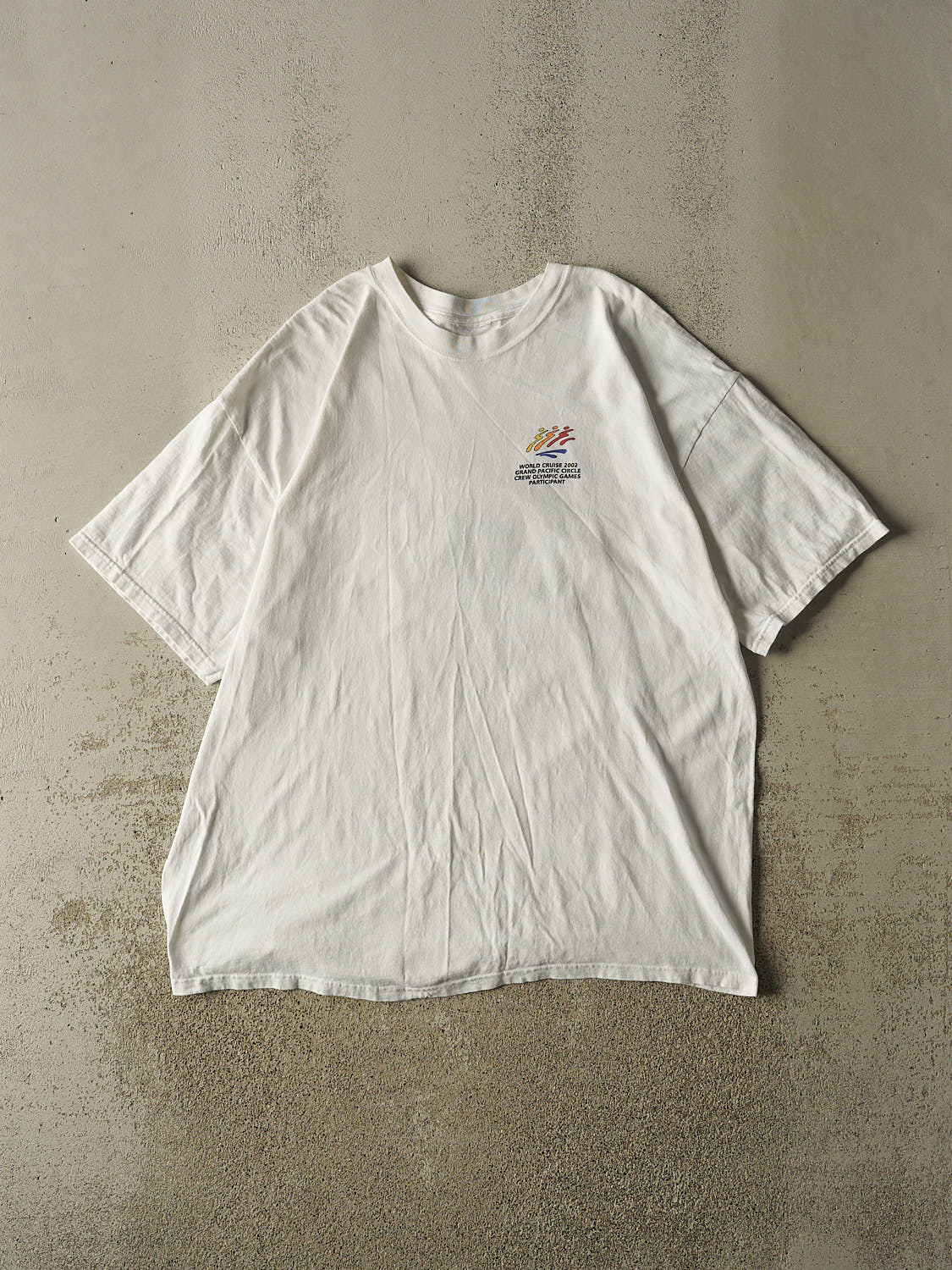 Vintage 02' White World Cruise Olympic Games Tee (XXL)