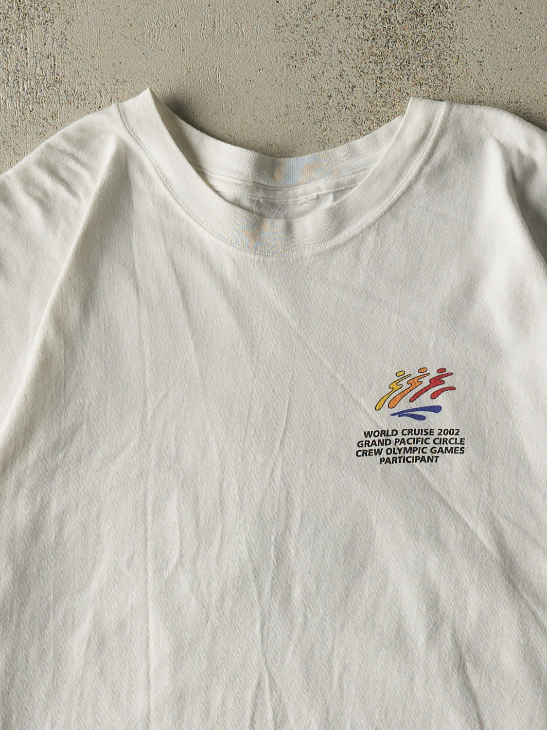 Vintage 02' White World Cruise Olympic Games Tee (XXL)