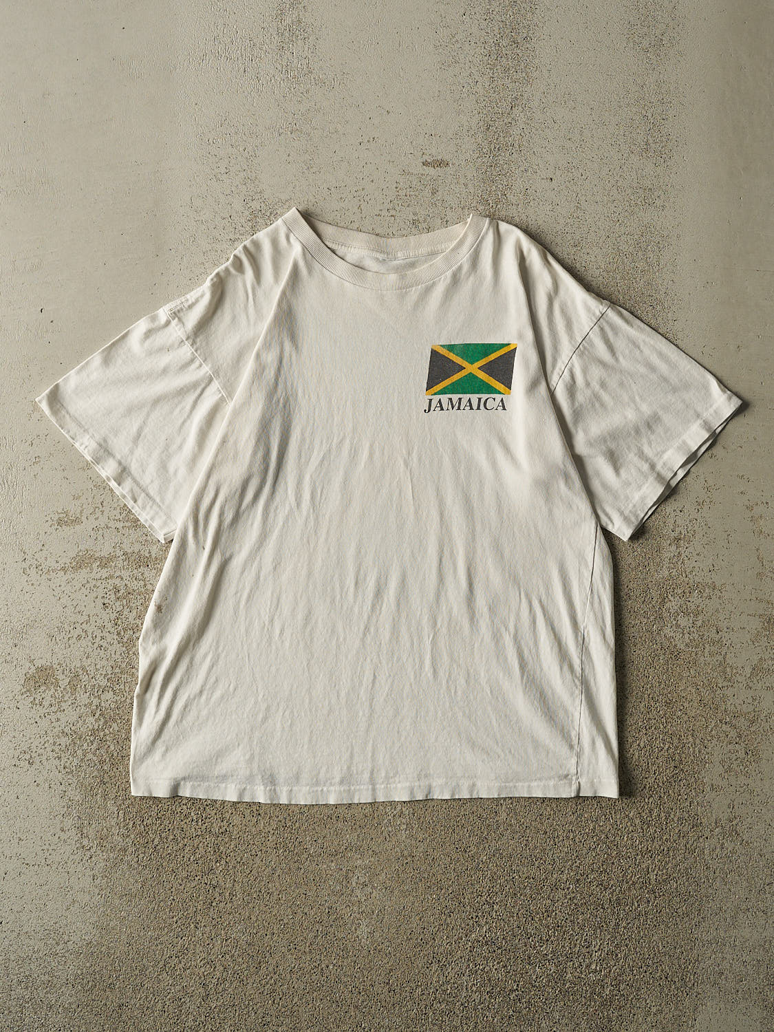 Vintage 90s White Jamaica Tee (M/L)