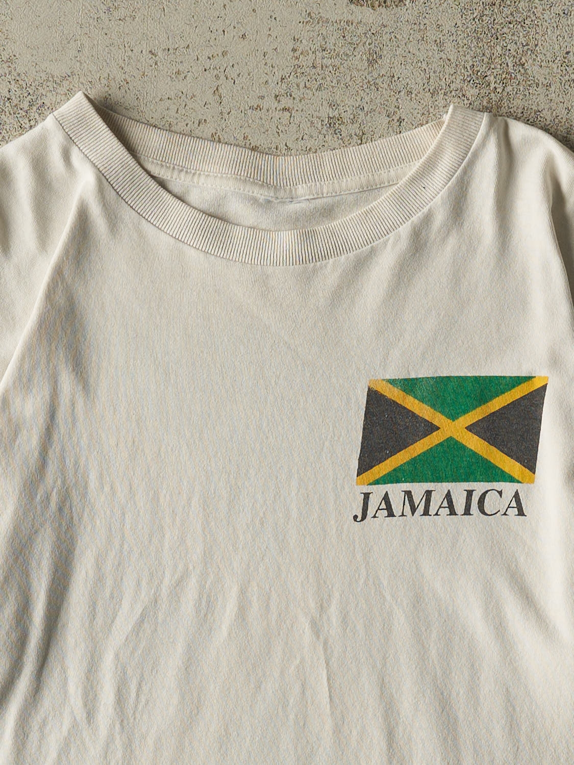 Vintage 90s White Jamaica Tee (M/L)